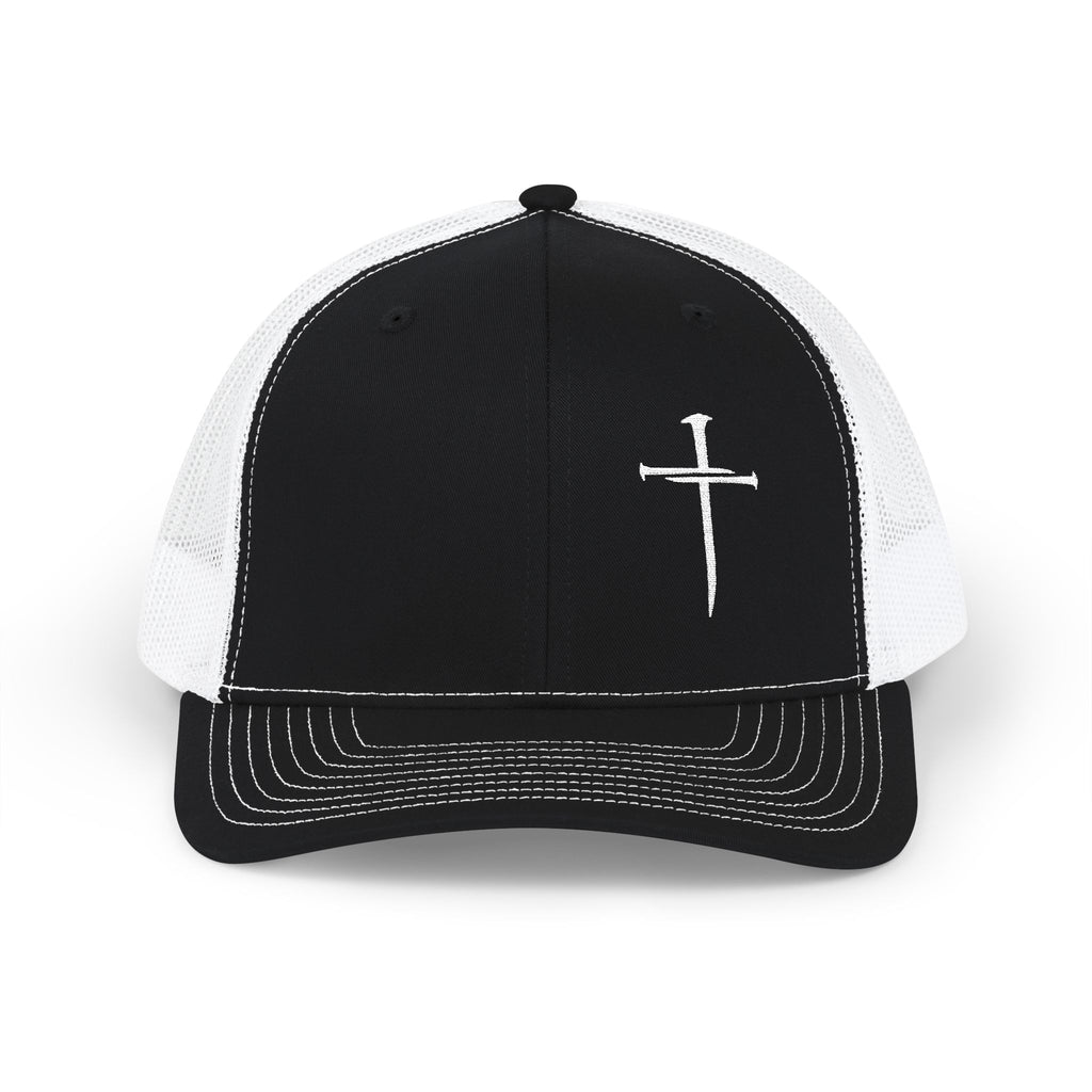 Minimalist Nail Cross Richardson Snapback Hat