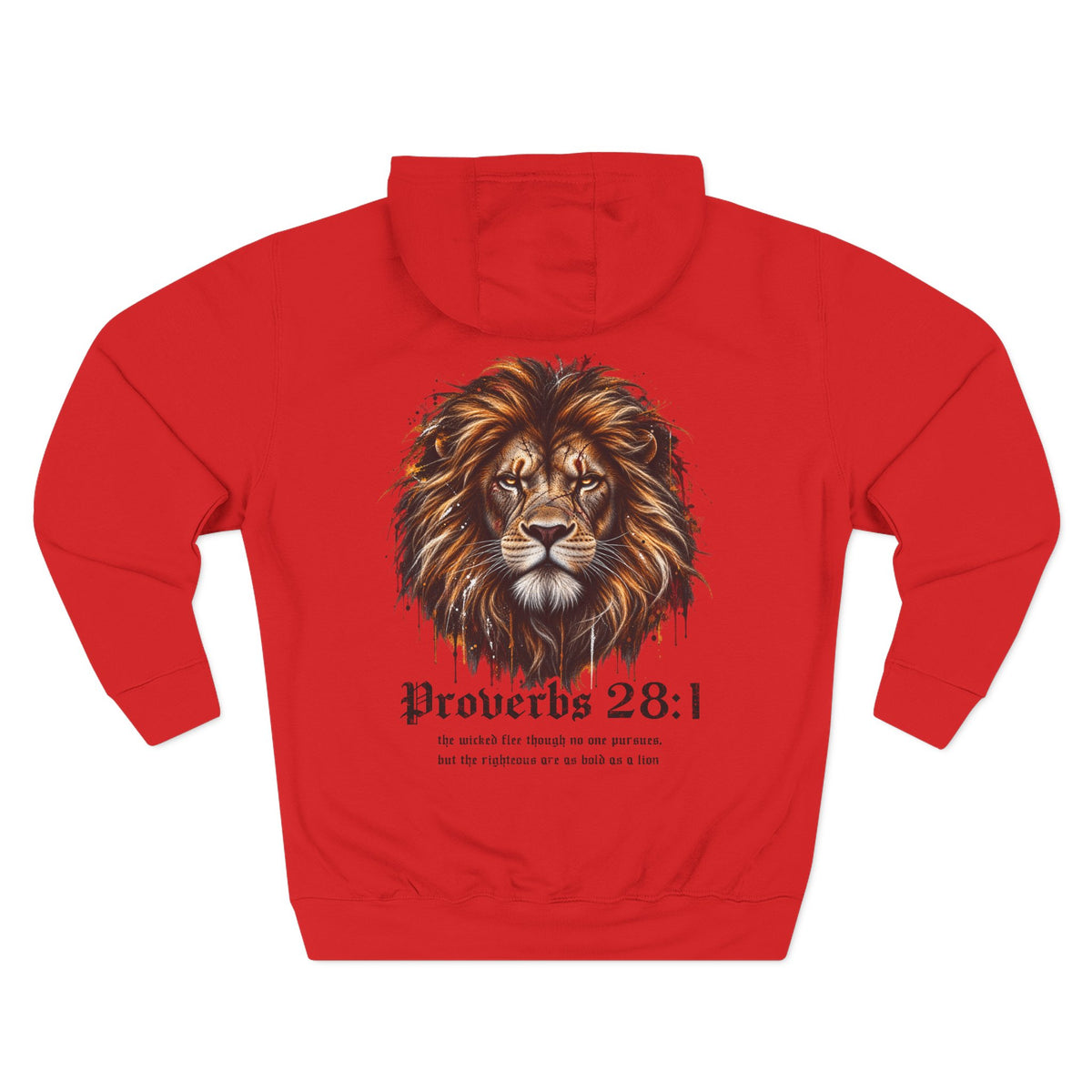 Lion Of Judah - Proverbs 28:1 Men's Hoodie