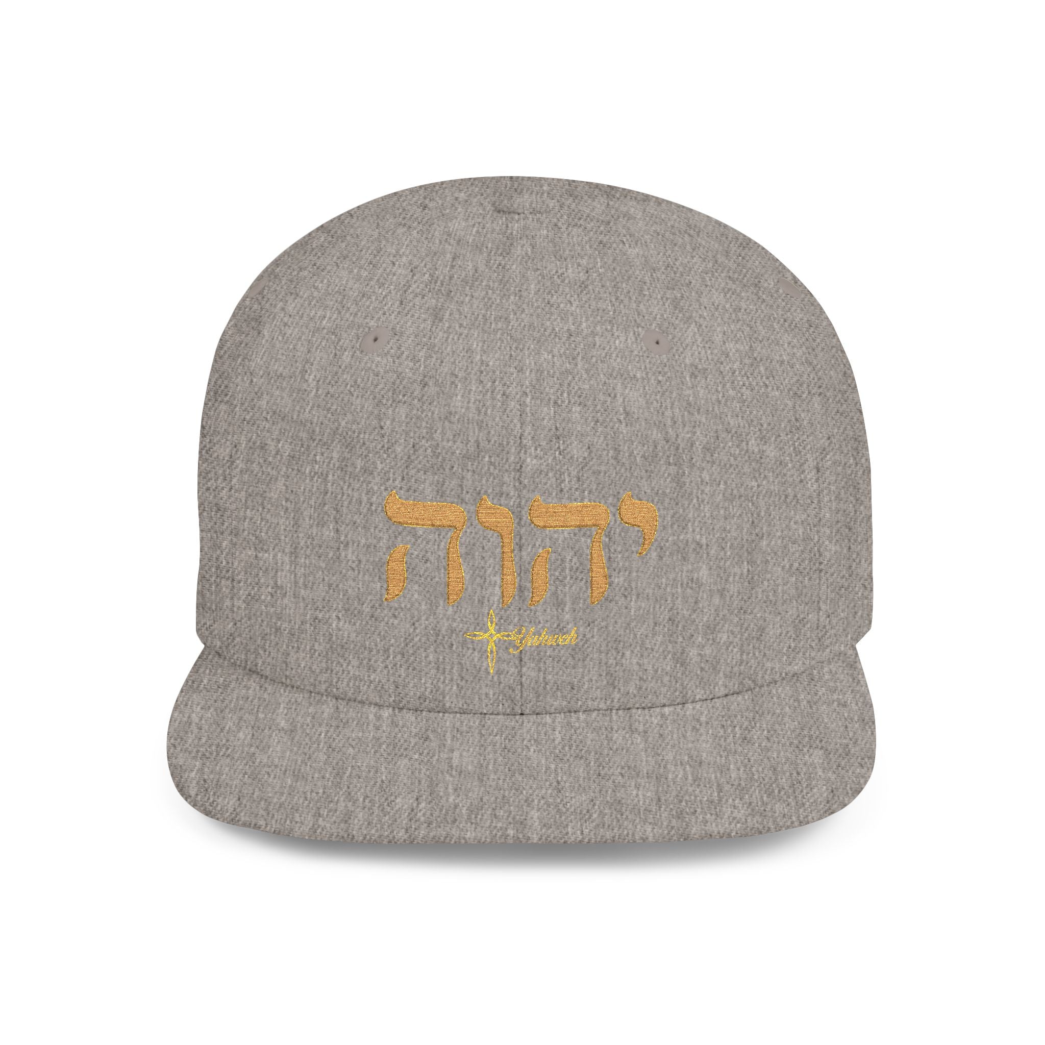 Yahweh Cross Flat Bill Snapback Hat