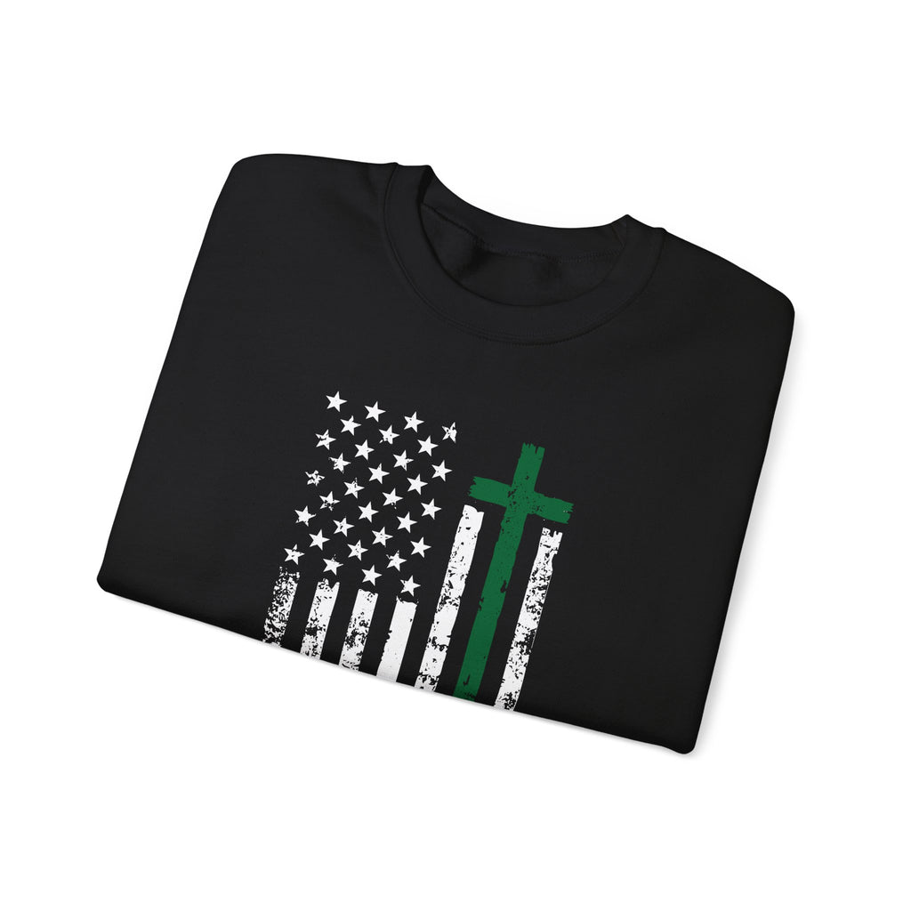 Faith Over Fear Military Tribute Sweatshirt