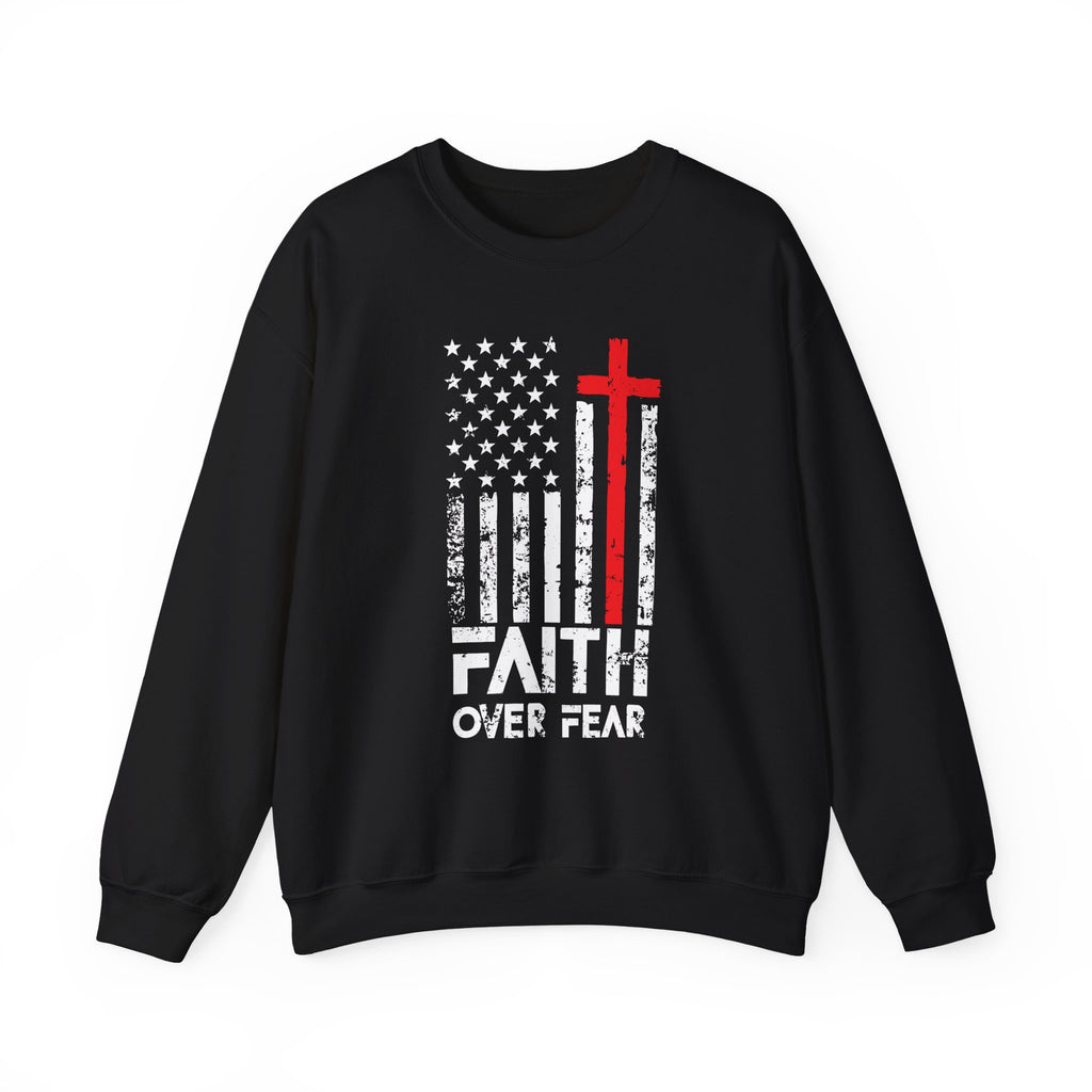 Faith Over Fear Firefighter Tribute Sweatshirt