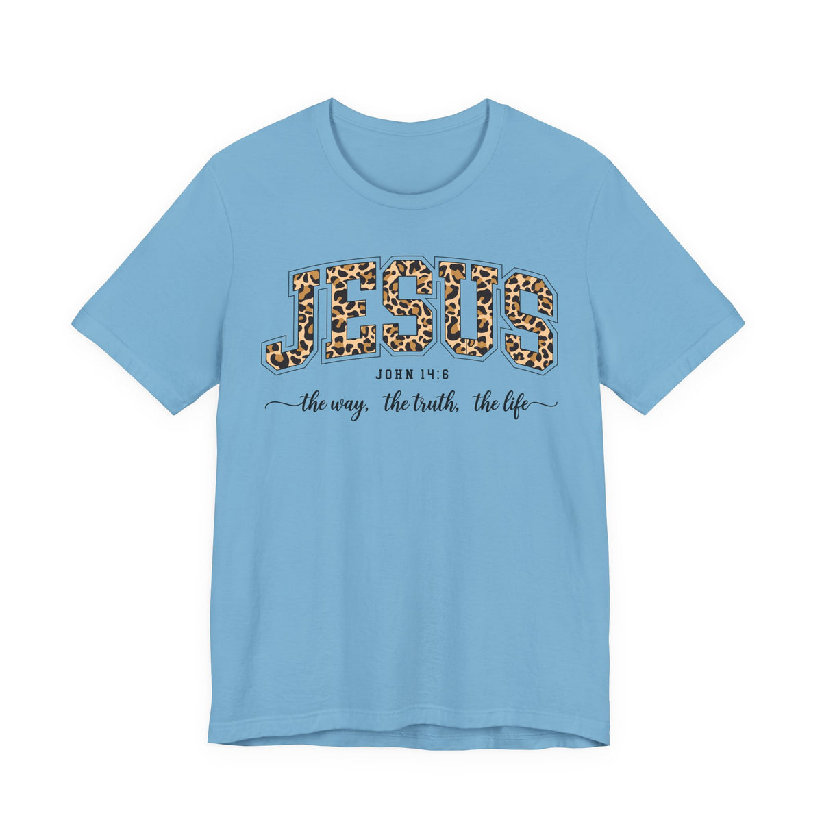 Jesus Leopard Print Premium Women's Tee
