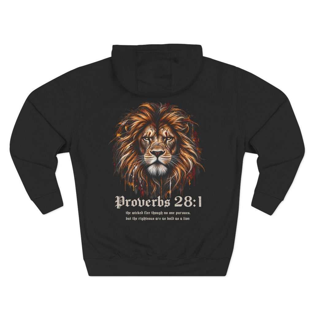 Lion Of Judah - Proverbs 28:1 Men's Hoodie