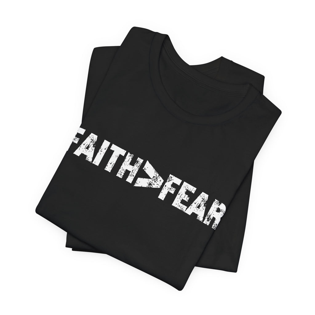 Faith > Fear Men's T‑Shirt