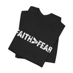 Faith > Fear Men's T‑Shirt
