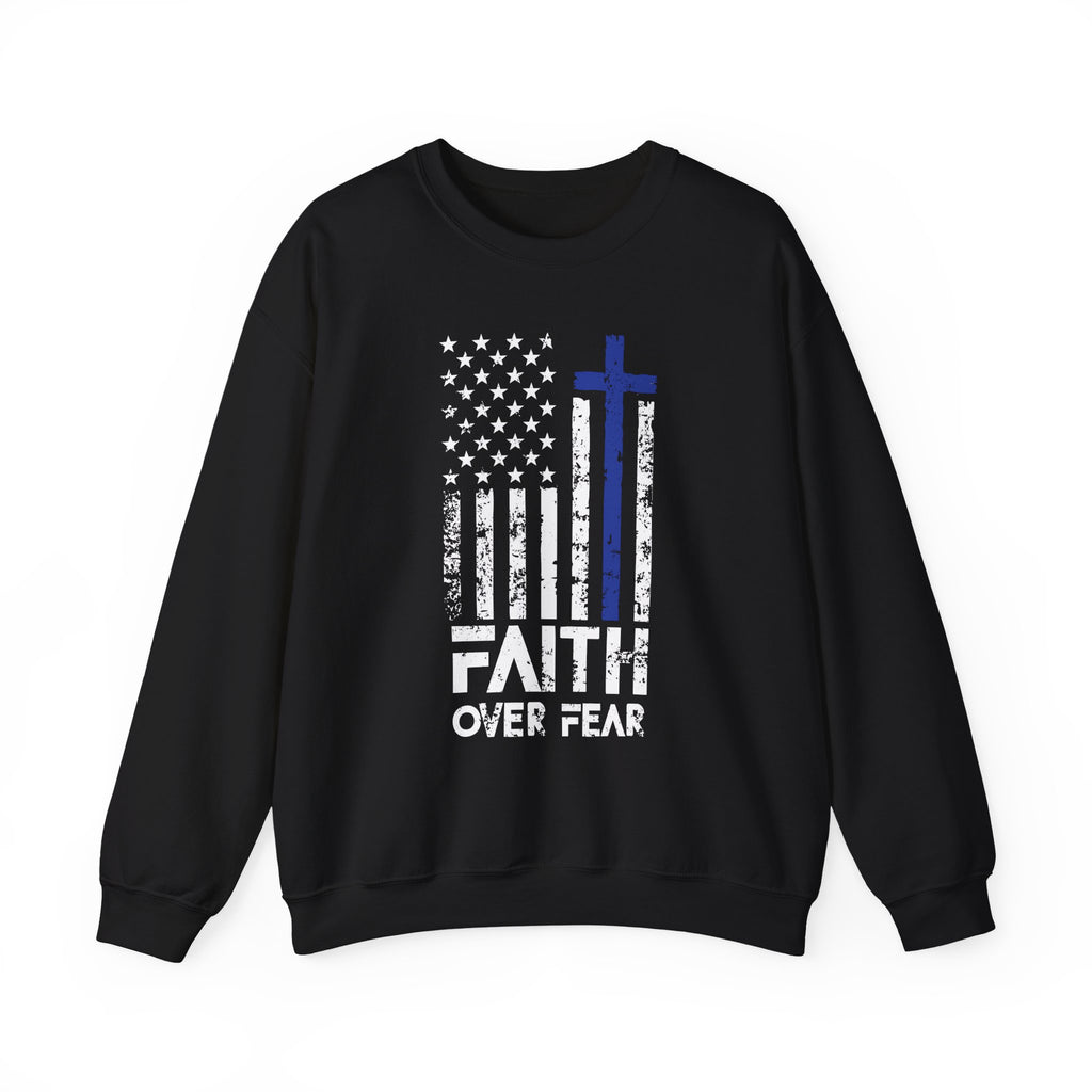 Faith Over Fear Police Tribute Sweatshirt