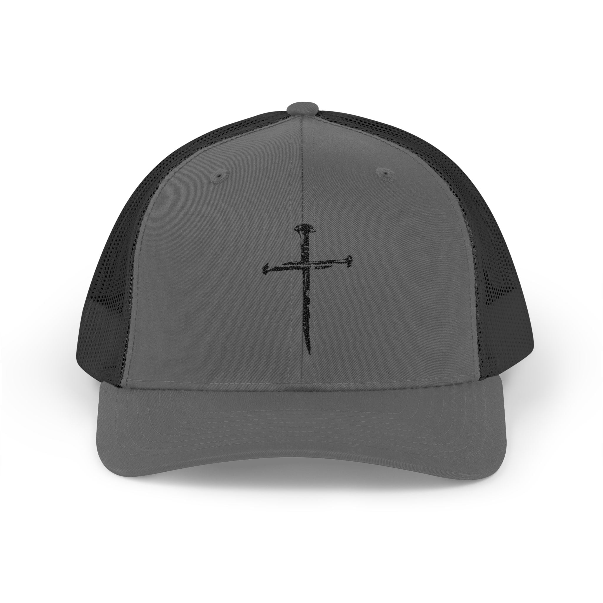 Nail Cross Snapback Trucker Hat