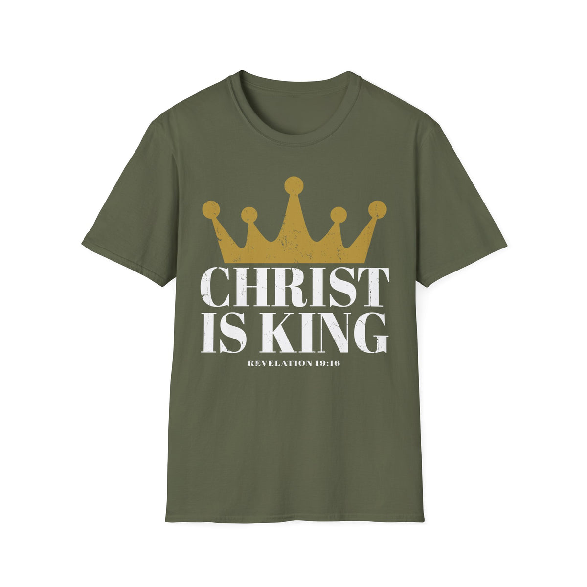 Christ Is King Premium Christian Tee