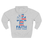 Faith Over Fear Full Color Patriotic Hoodie