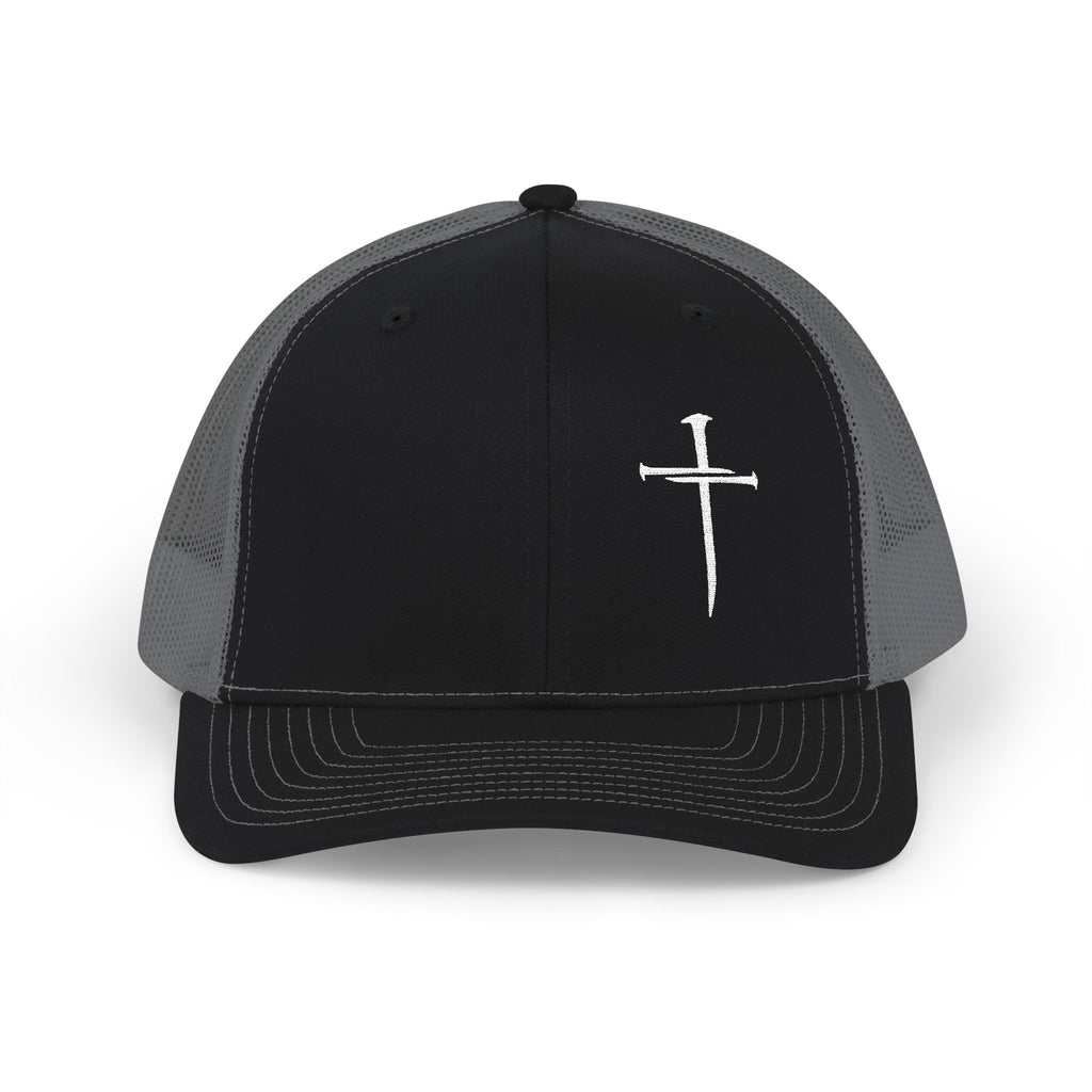 Minimalist Nail Cross Richardson Snapback Hat
