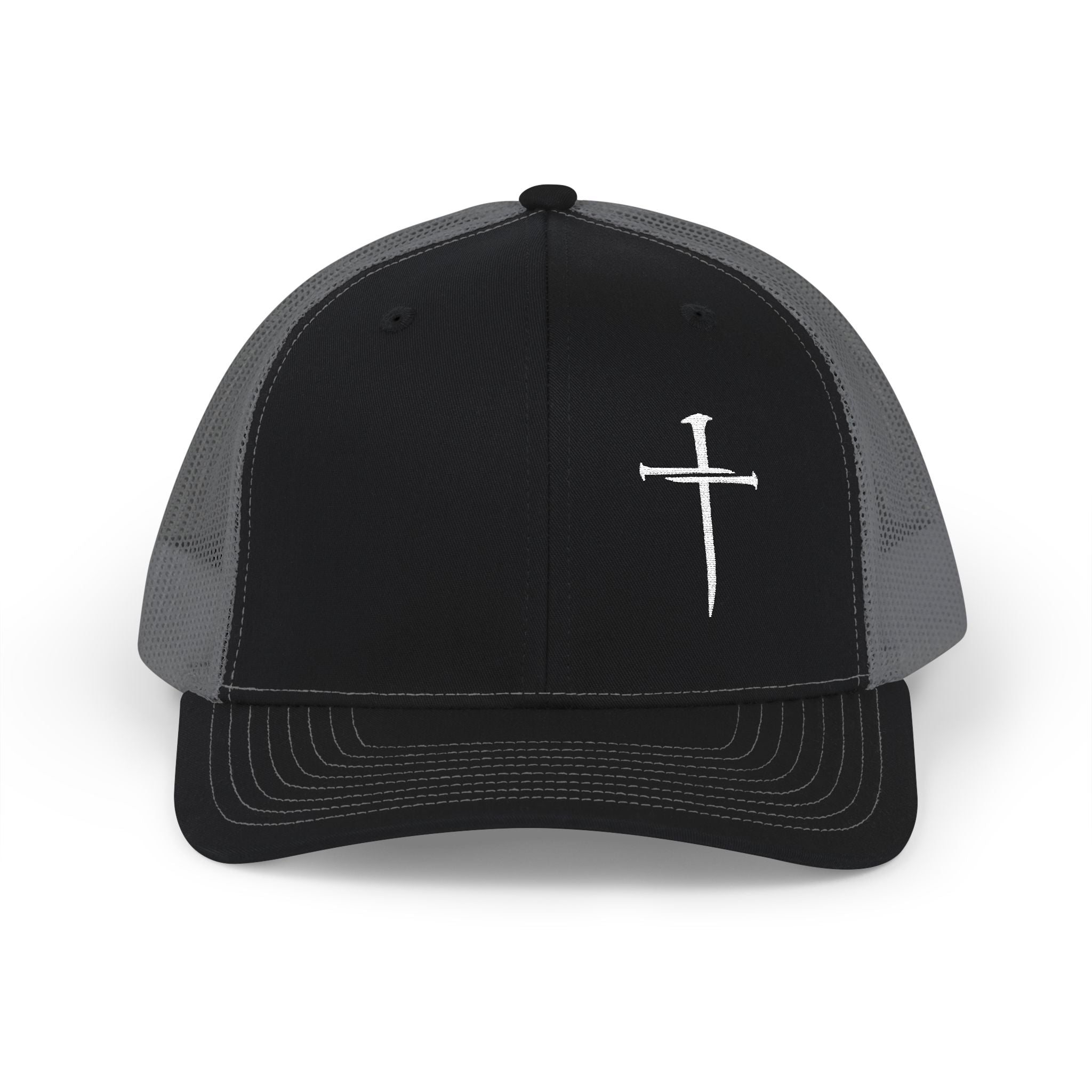 Minimalist Nail Cross Richardson Snapback Hat