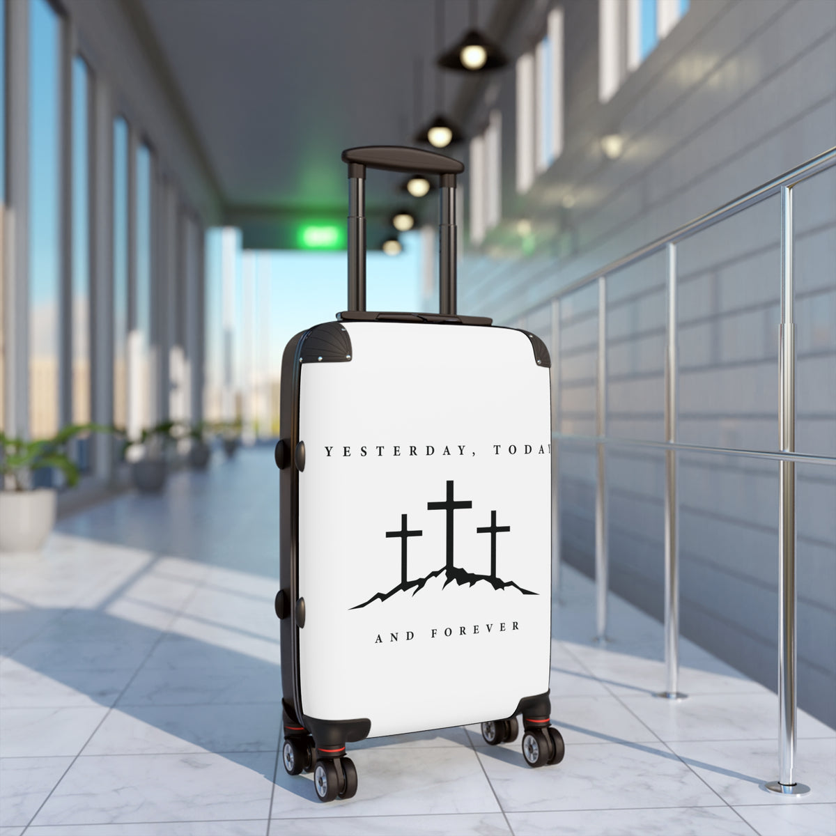 Christian Suitcase – "Yesterday, Today and Forever" Cross Travel Luggage
