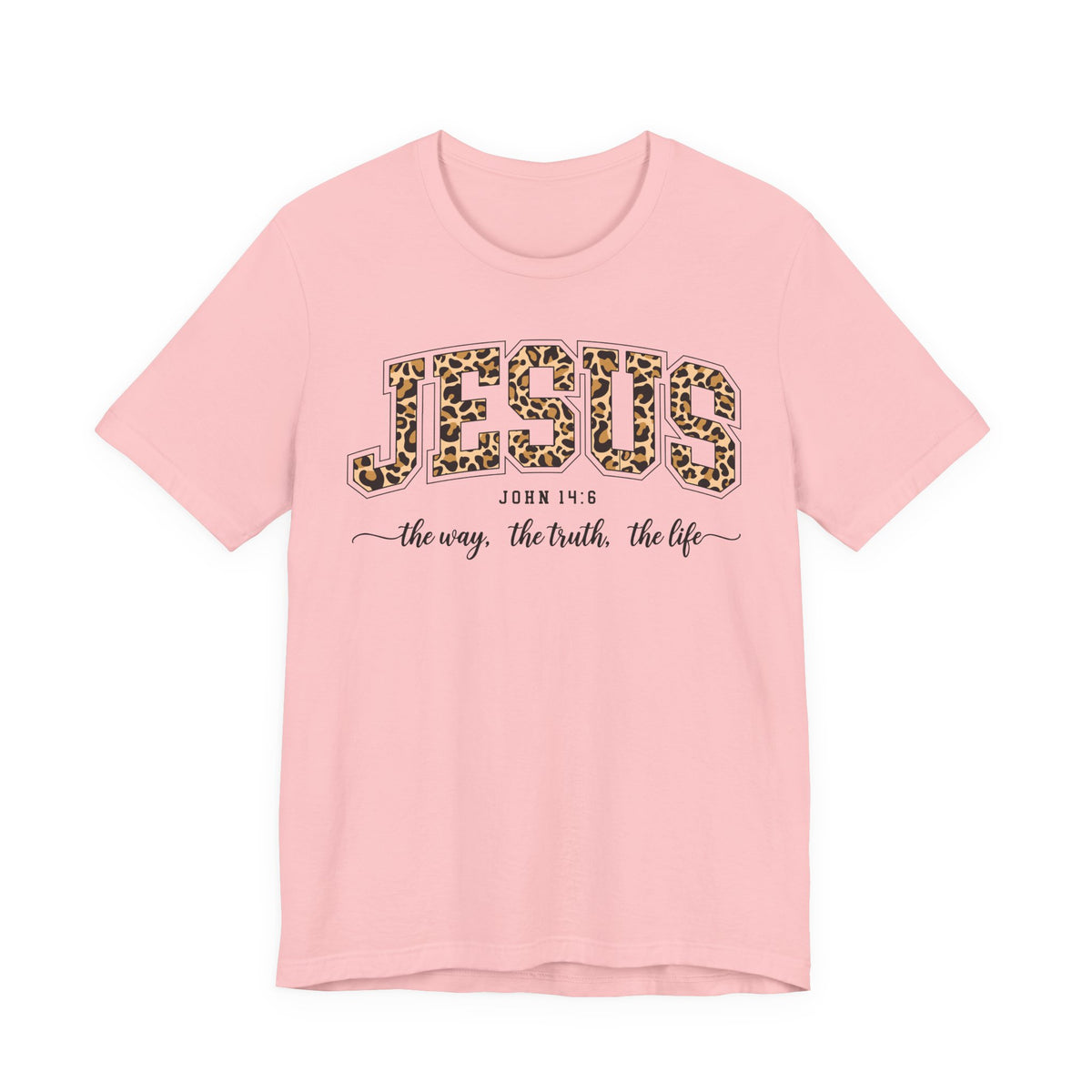 Jesus Leopard Print Premium Women's Tee