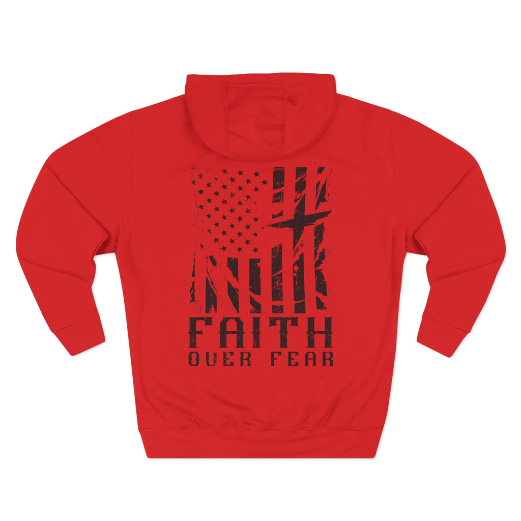 Faith Over Fear Flag Romans 8:31 Hoodie