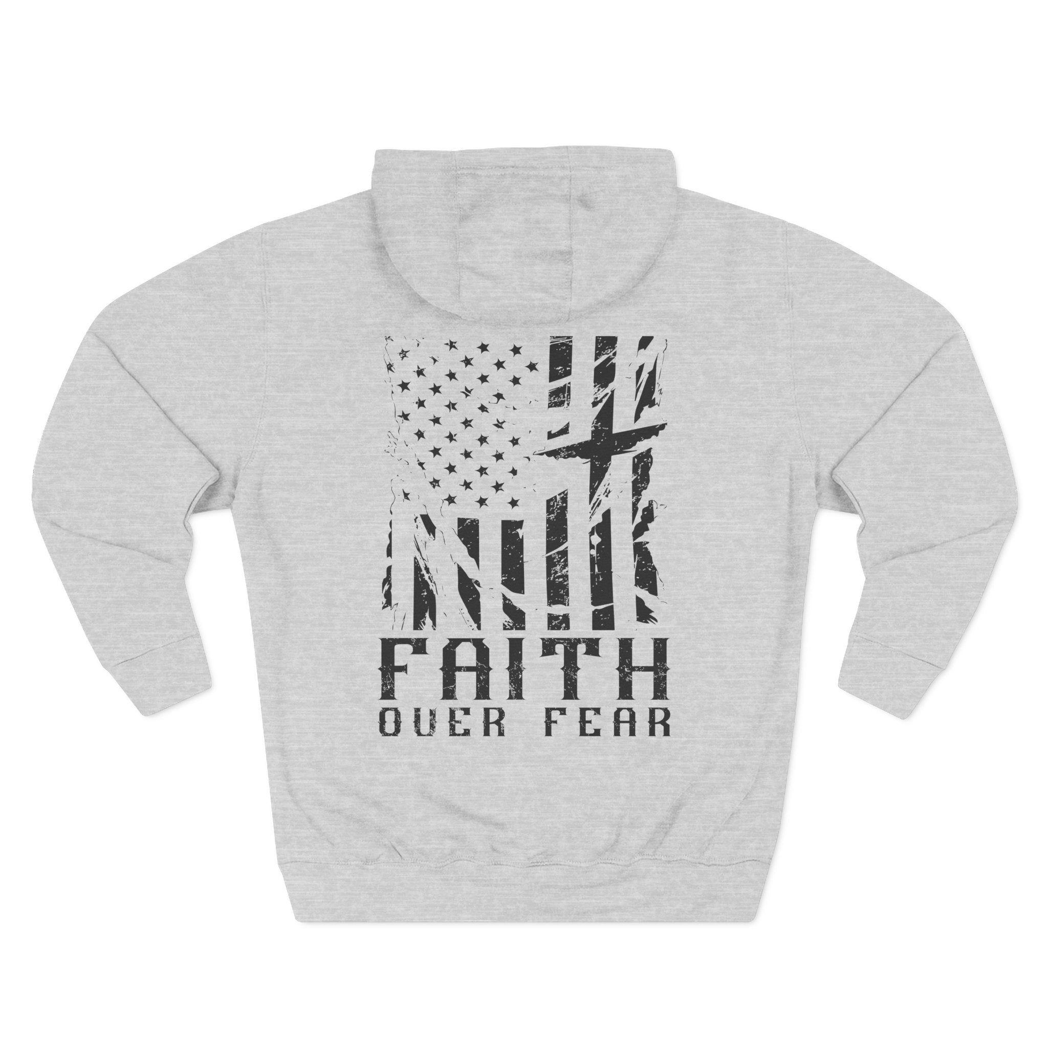 Faith Over Fear Flag Romans 8:31 Hoodie