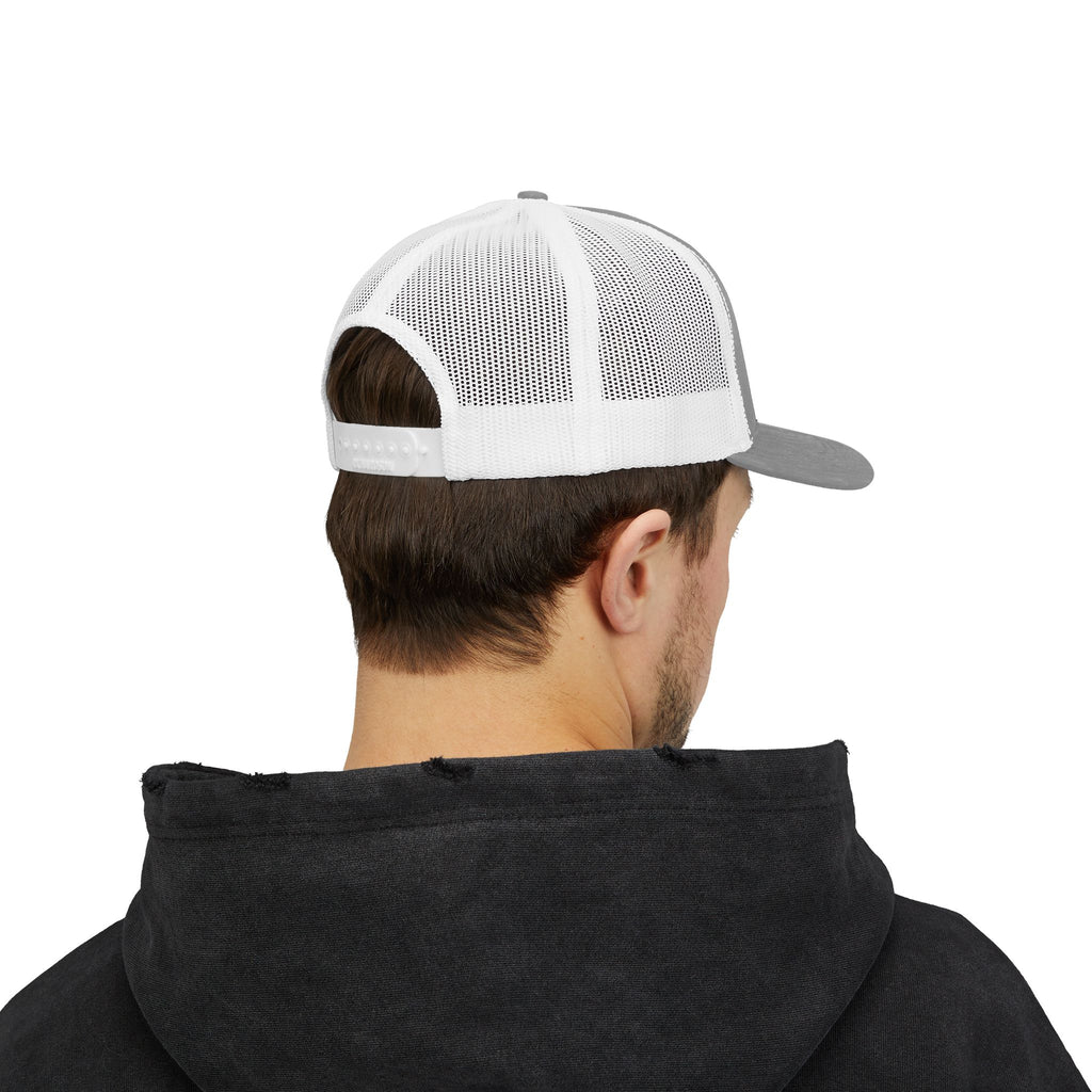 White Nail Cross Thorn Snapback Hat
