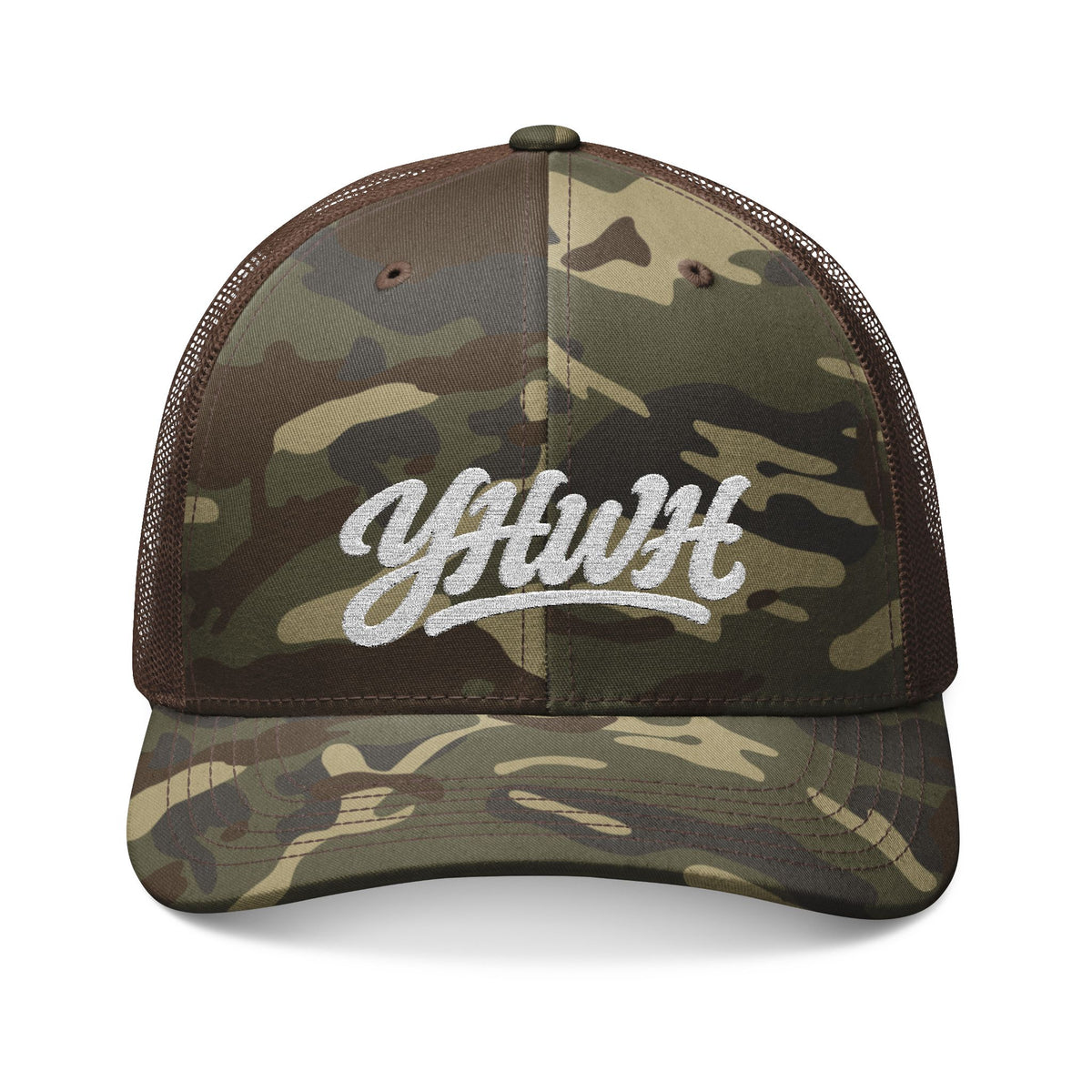 YHWH Camo Snapback Hat