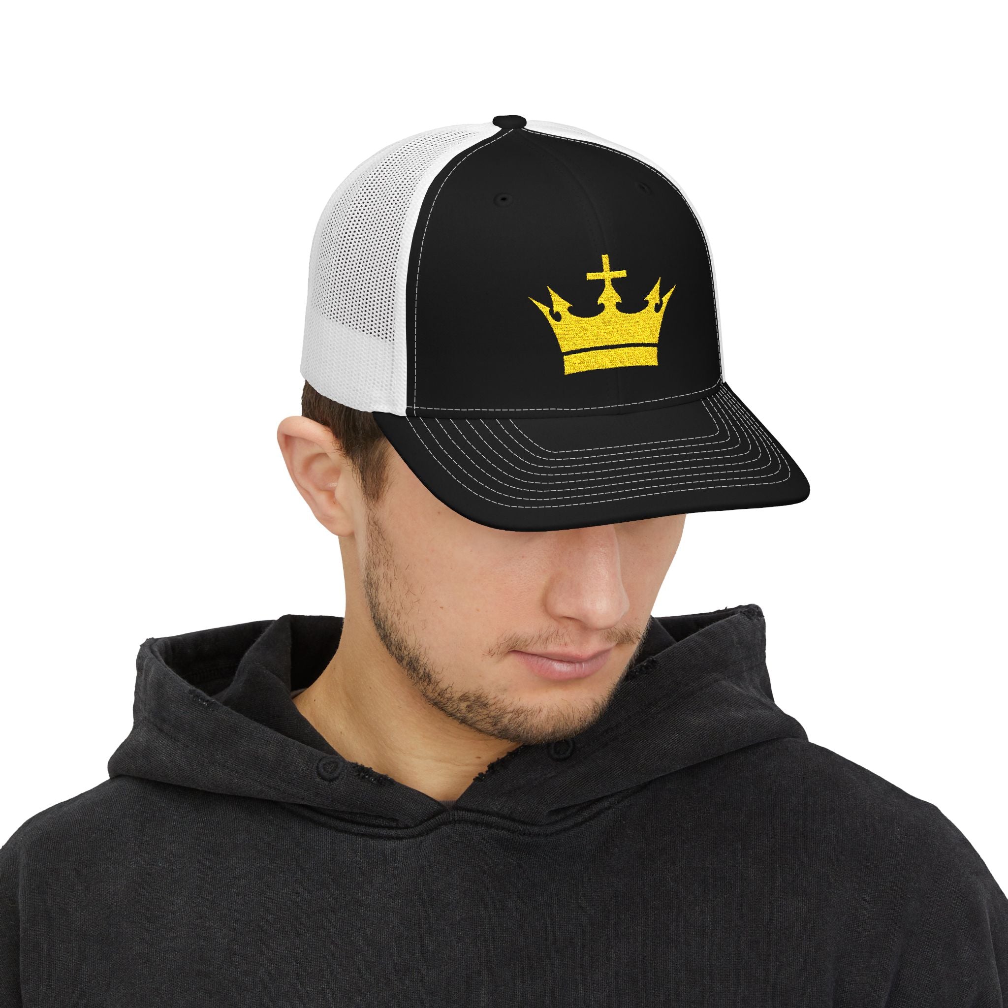 Cross & Crown Gold Richardson 112 Premium Snapback Hat