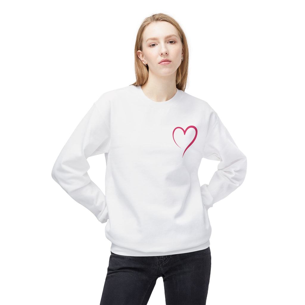Love Never Fails Valentines Day Sweatshirt
