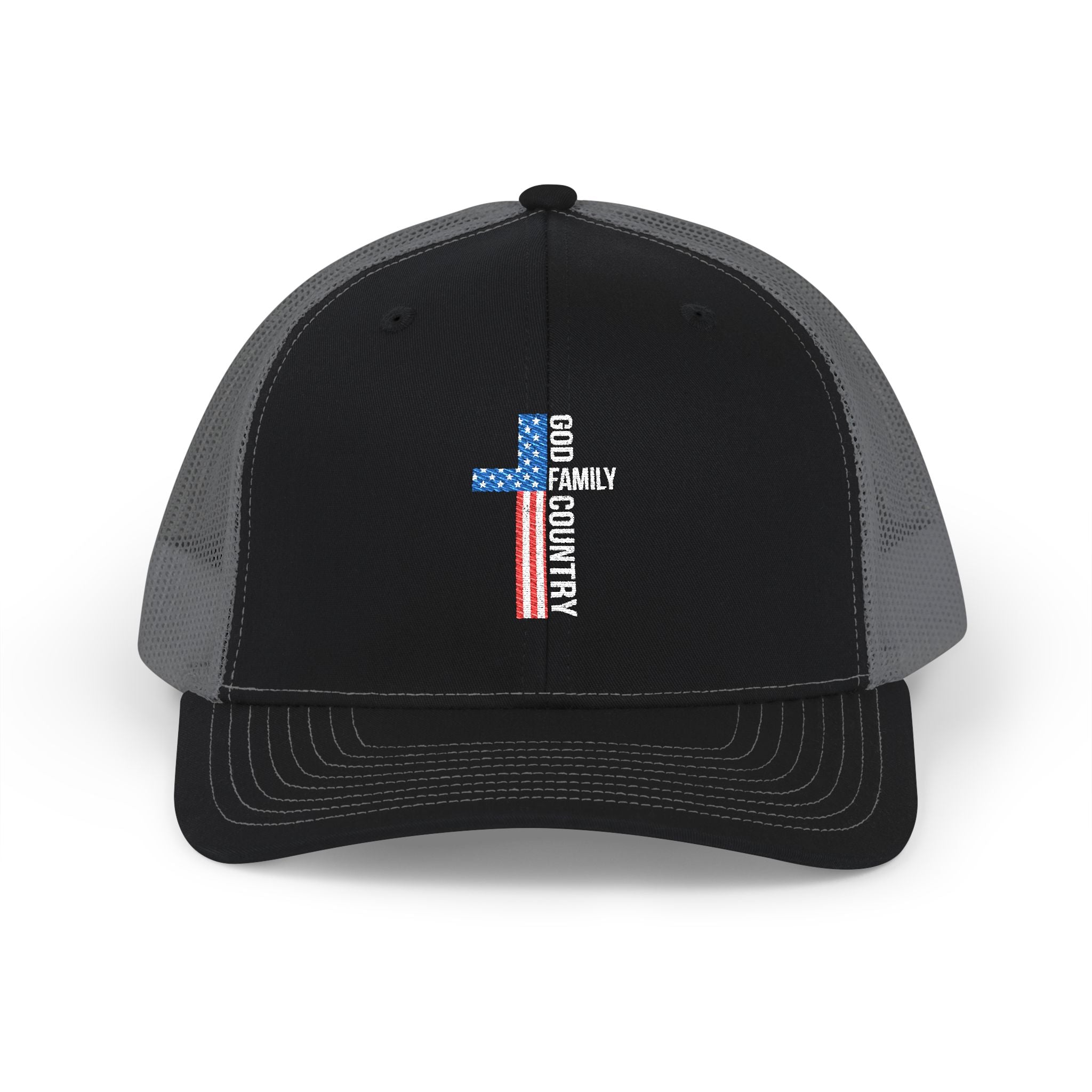 God, Family, Country Richardson Snapback Hat