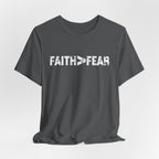 Faith > Fear Men's T‑Shirt