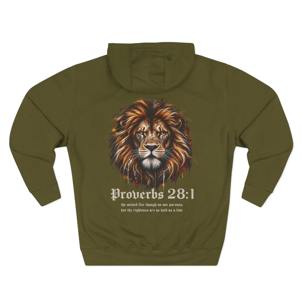 Lion Of Judah - Proverbs 28:1 Men's Hoodie