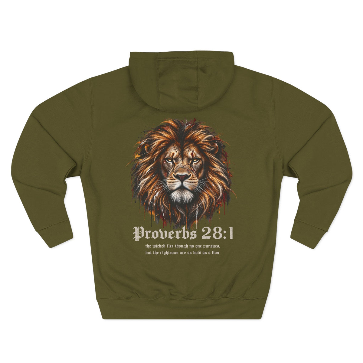 Lion Of Judah - Proverbs 28:1 Men's Hoodie