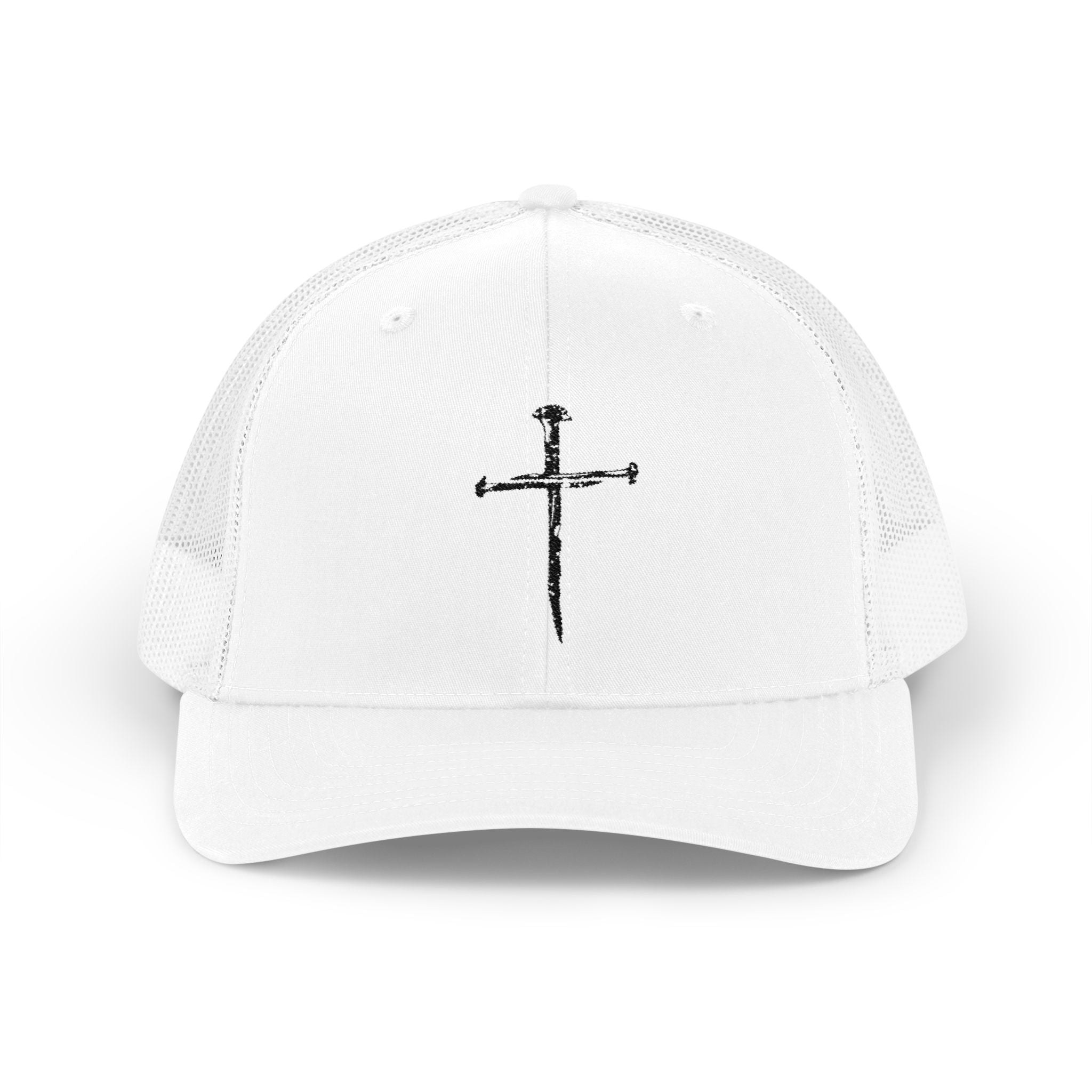 Nail Cross Snapback Trucker Hat