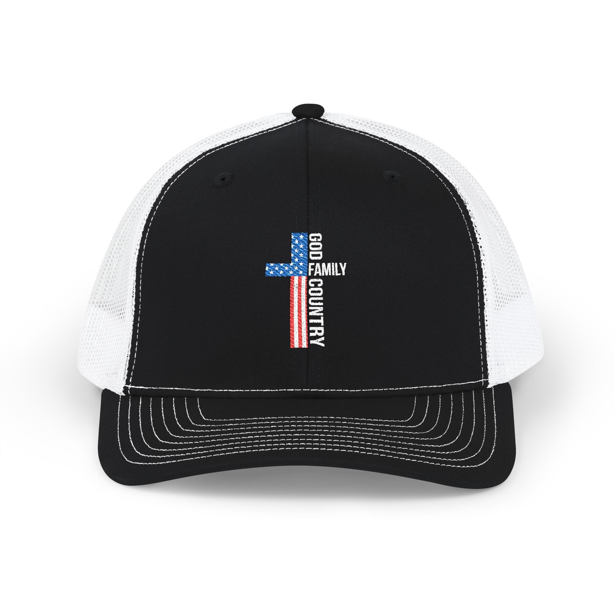 God, Family, Country Richardson Snapback Hat
