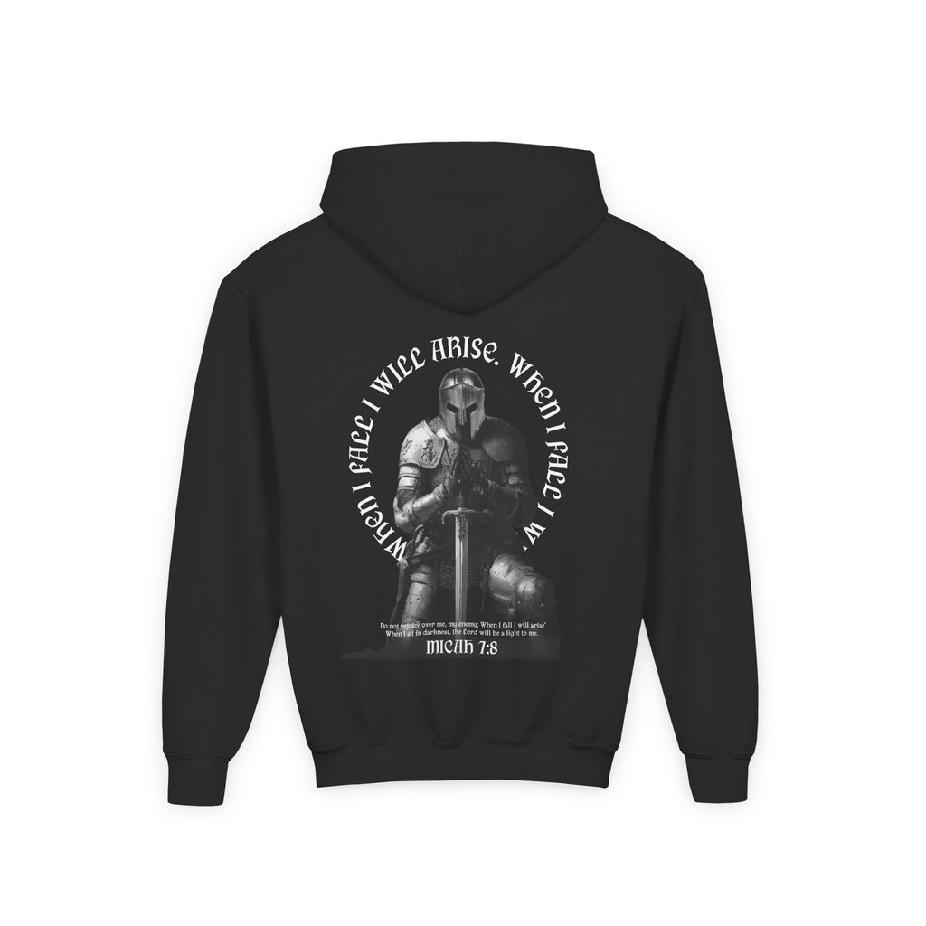 Micah 7:8 Armor of War Youth Hoodie