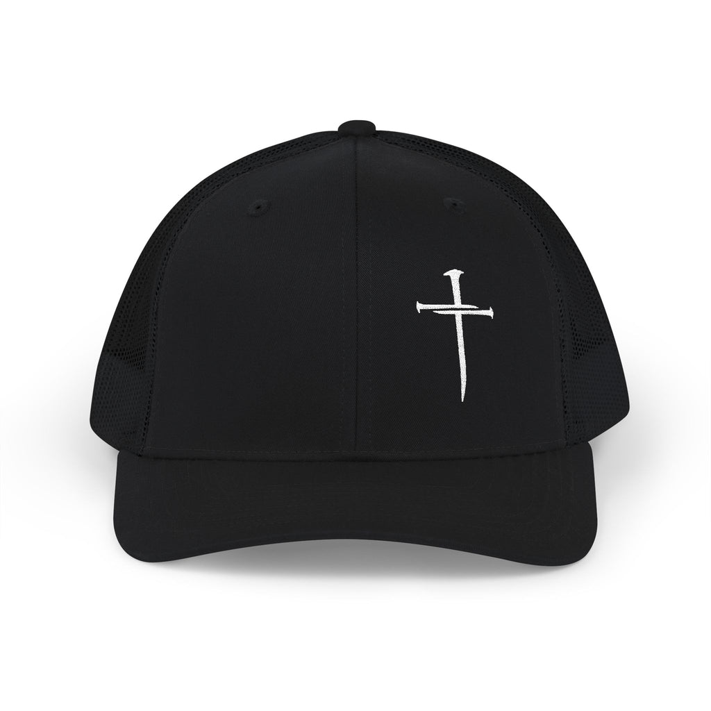 Minimalist Nail Cross Richardson Snapback Hat