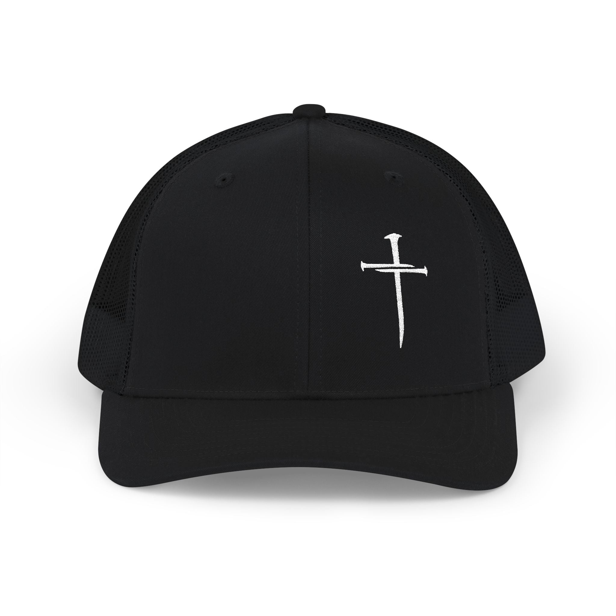 Minimalist Nail Cross Richardson Snapback Hat