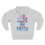 Faith Over Fear Full Color Patriotic Hoodie