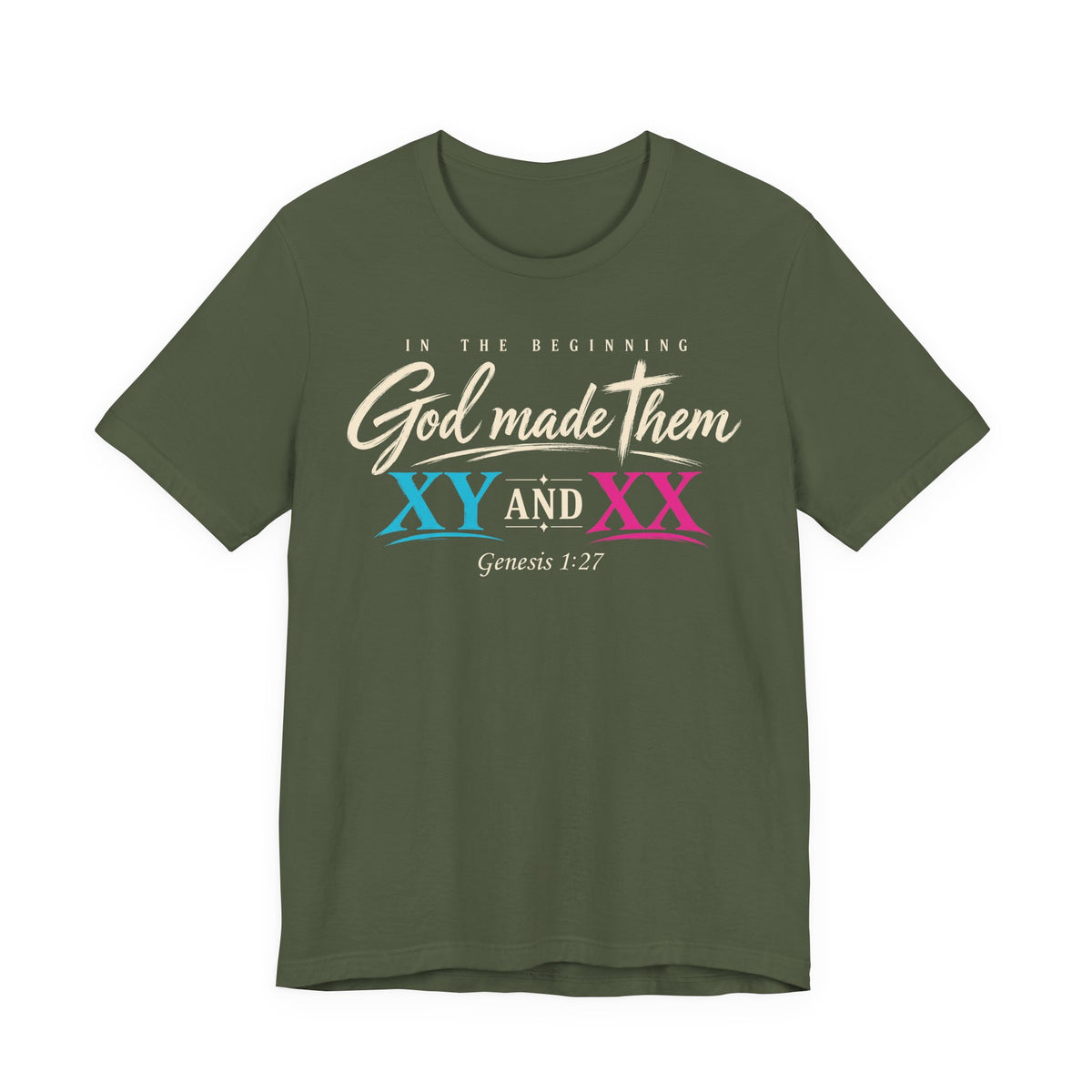 "God Made Them XY And XX" Women's T-Shirt — Genesis 1:27