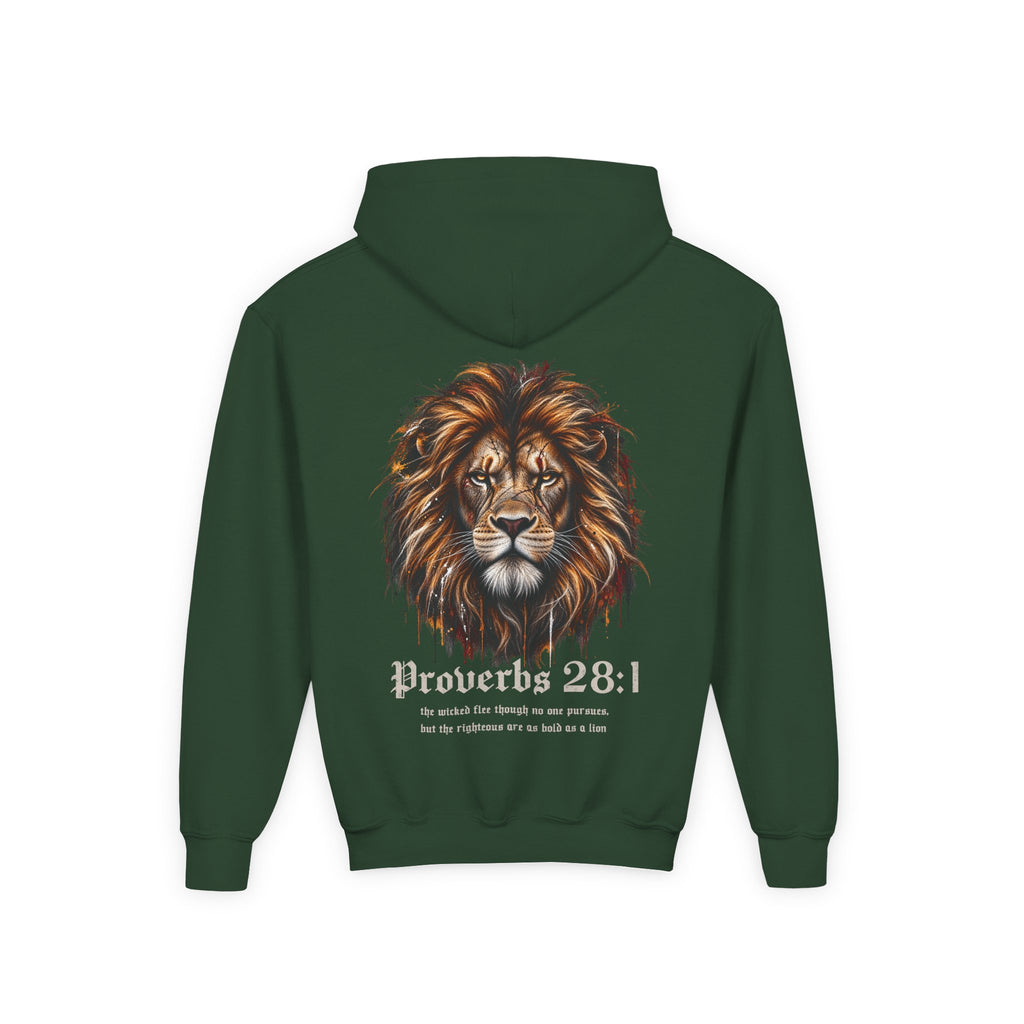 Lion of Judah - Joshua 1:9 Youth Hoodie