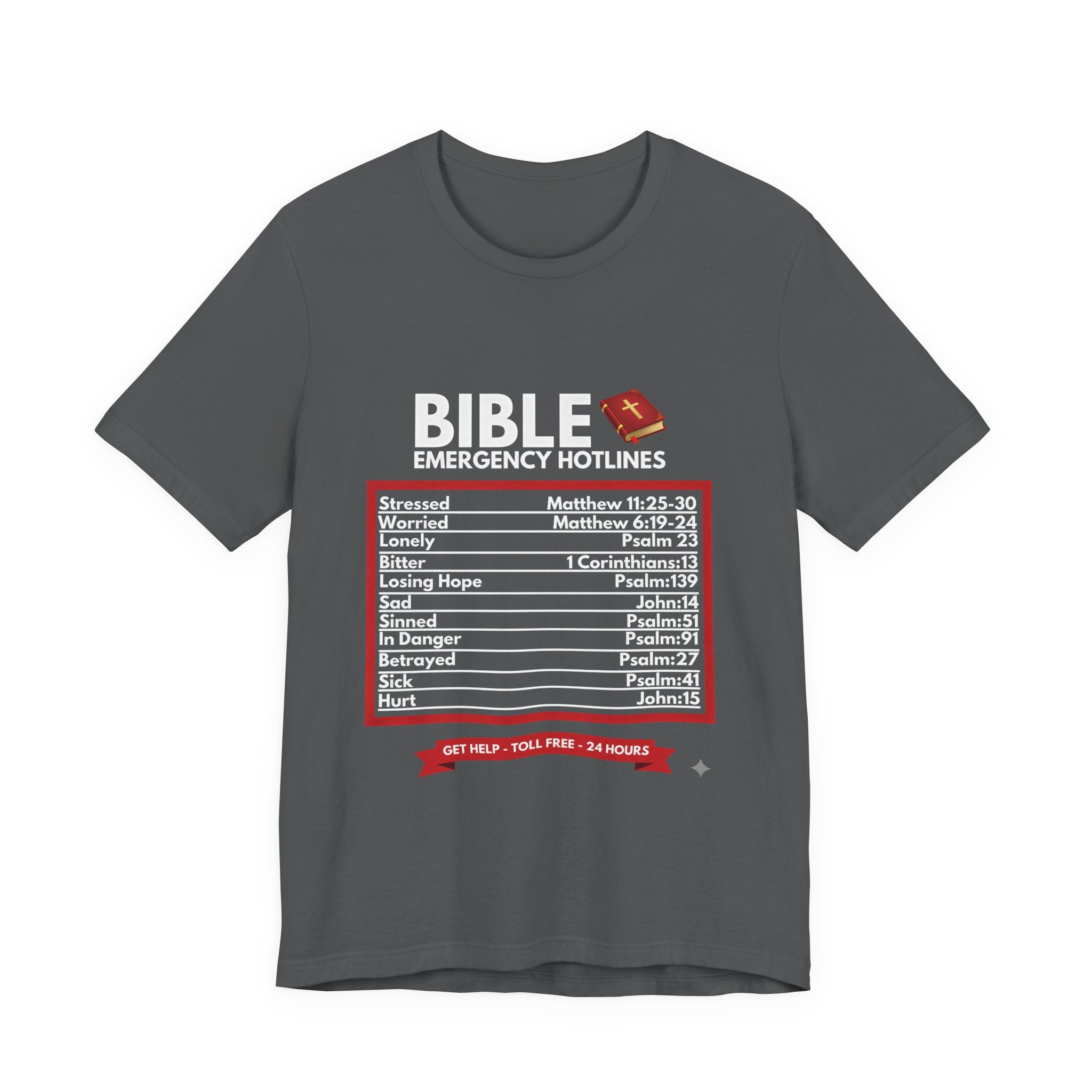 Bible Emergency Hotline Men's T-shirt