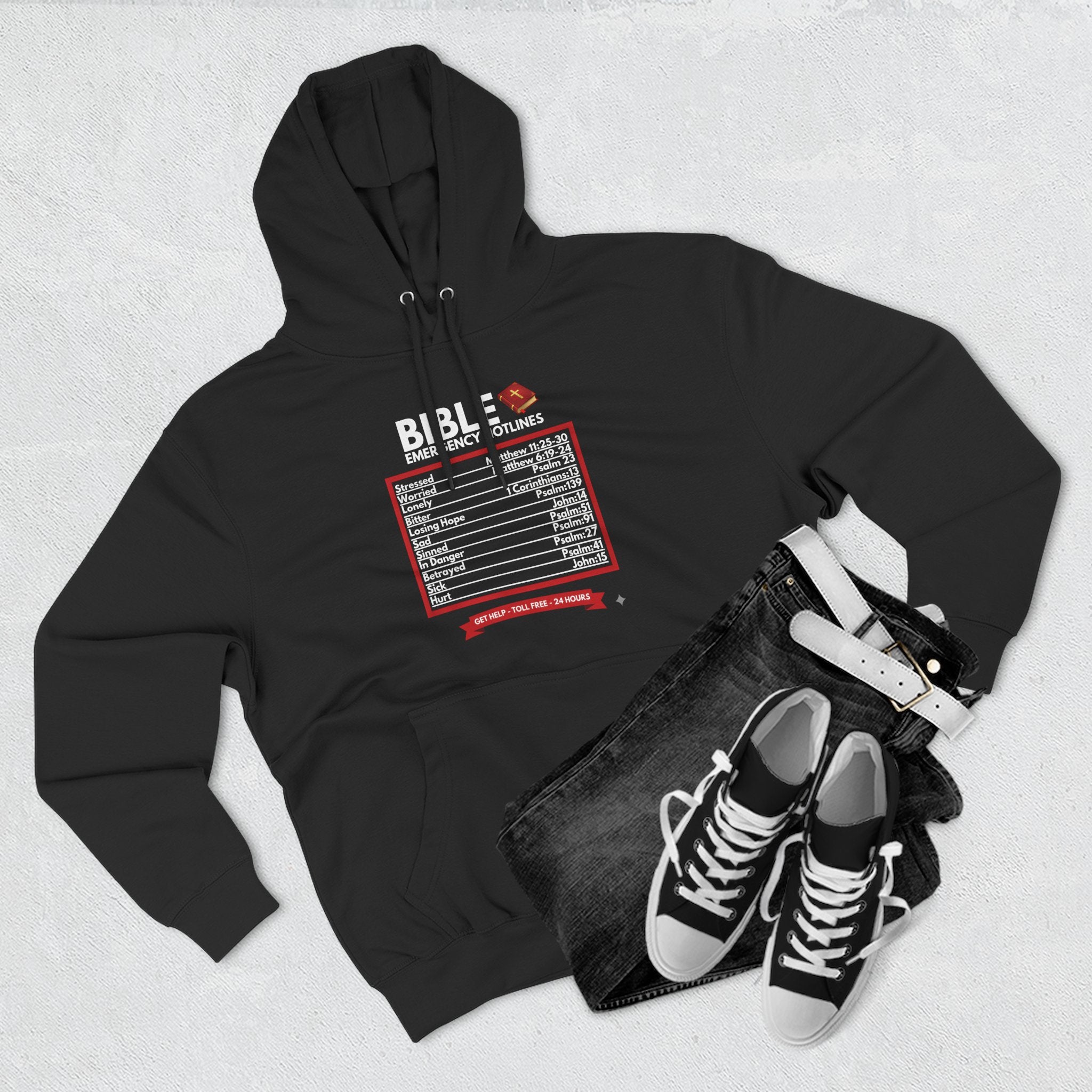 Bible Emergency Hotline Men's Hoodie