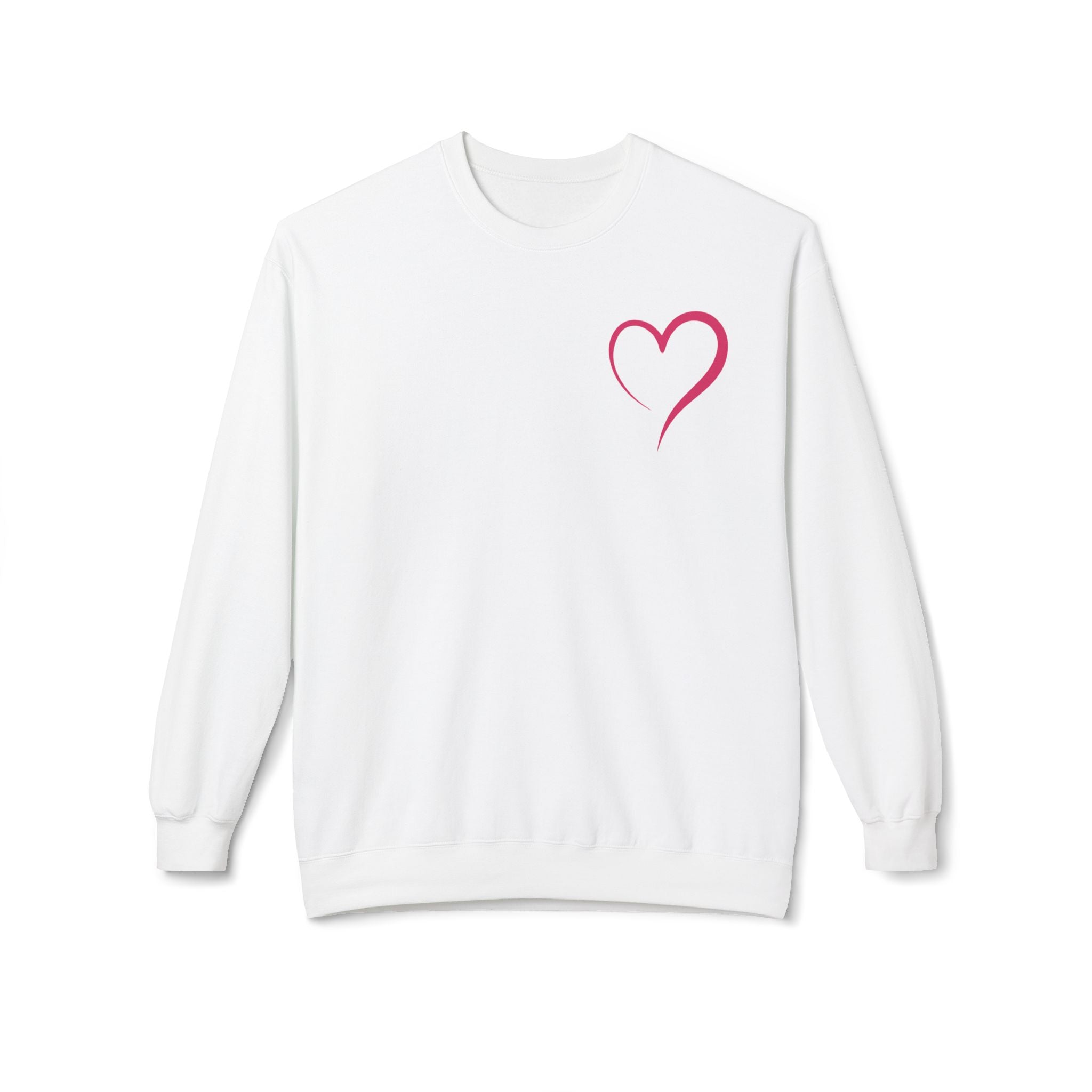 Love Never Fails Valentines Day Sweatshirt