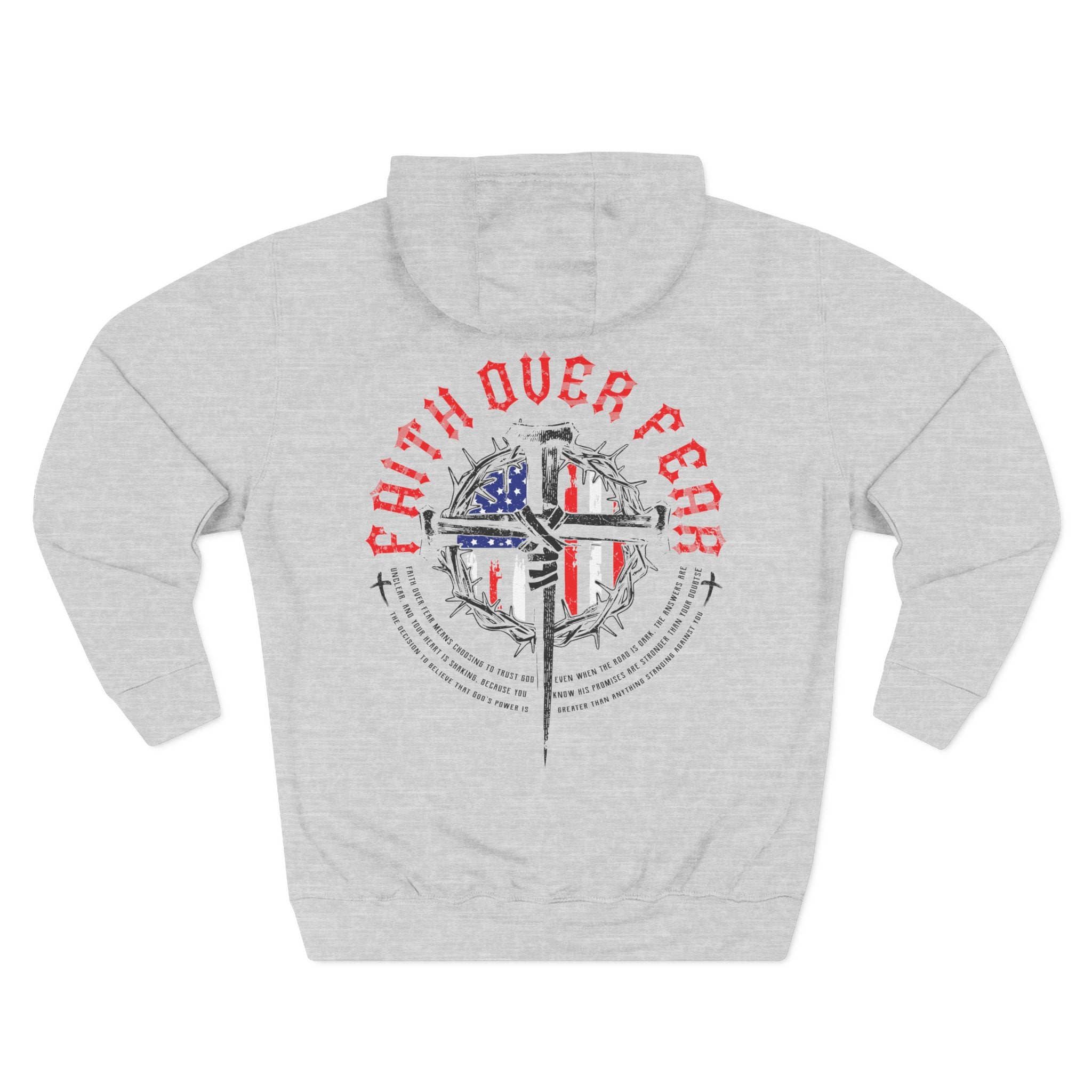 Faith Over Fear Crown of Thorns Full Color Hoodie
