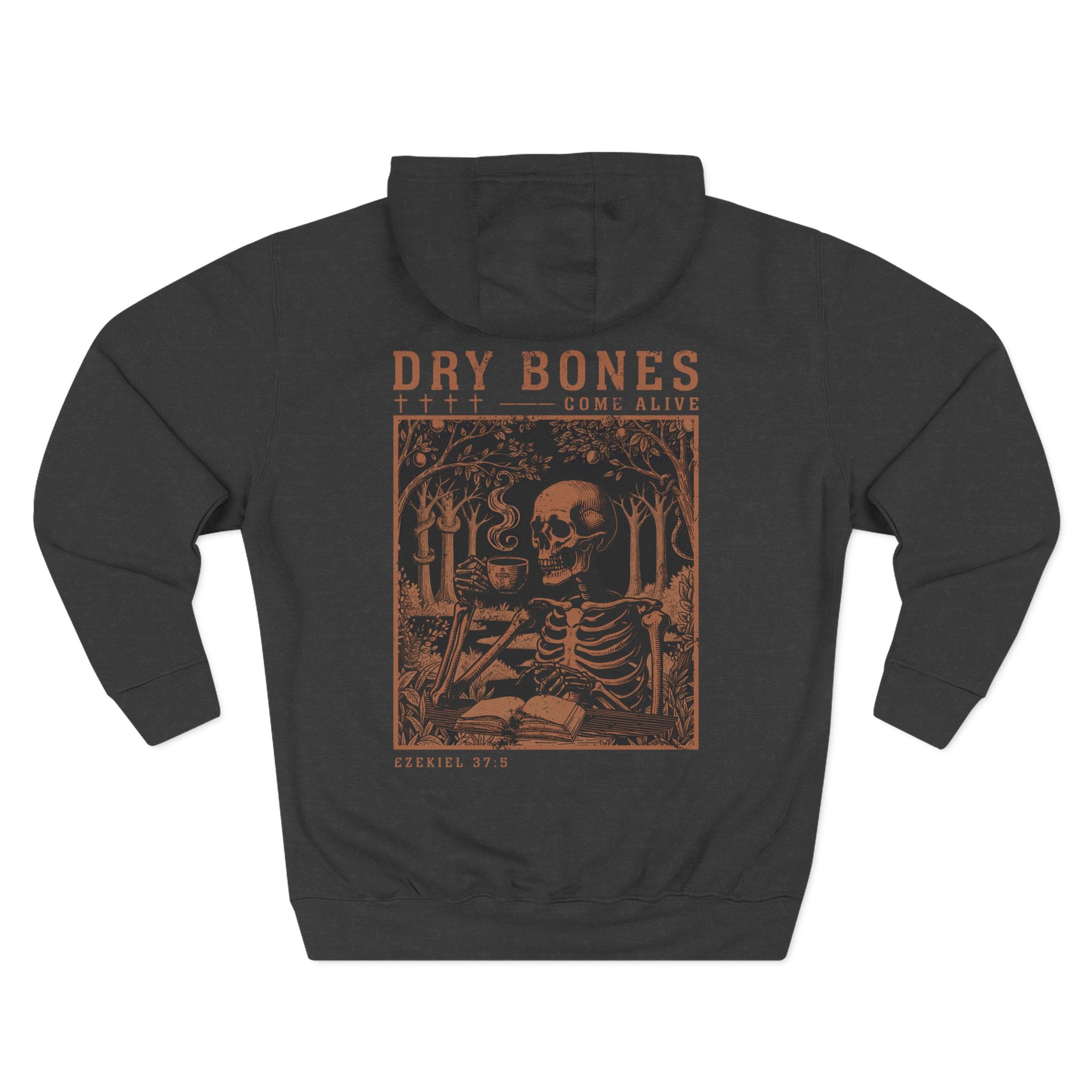 Dry Bones Come Alive Premium Vintage Gold Hoodie
