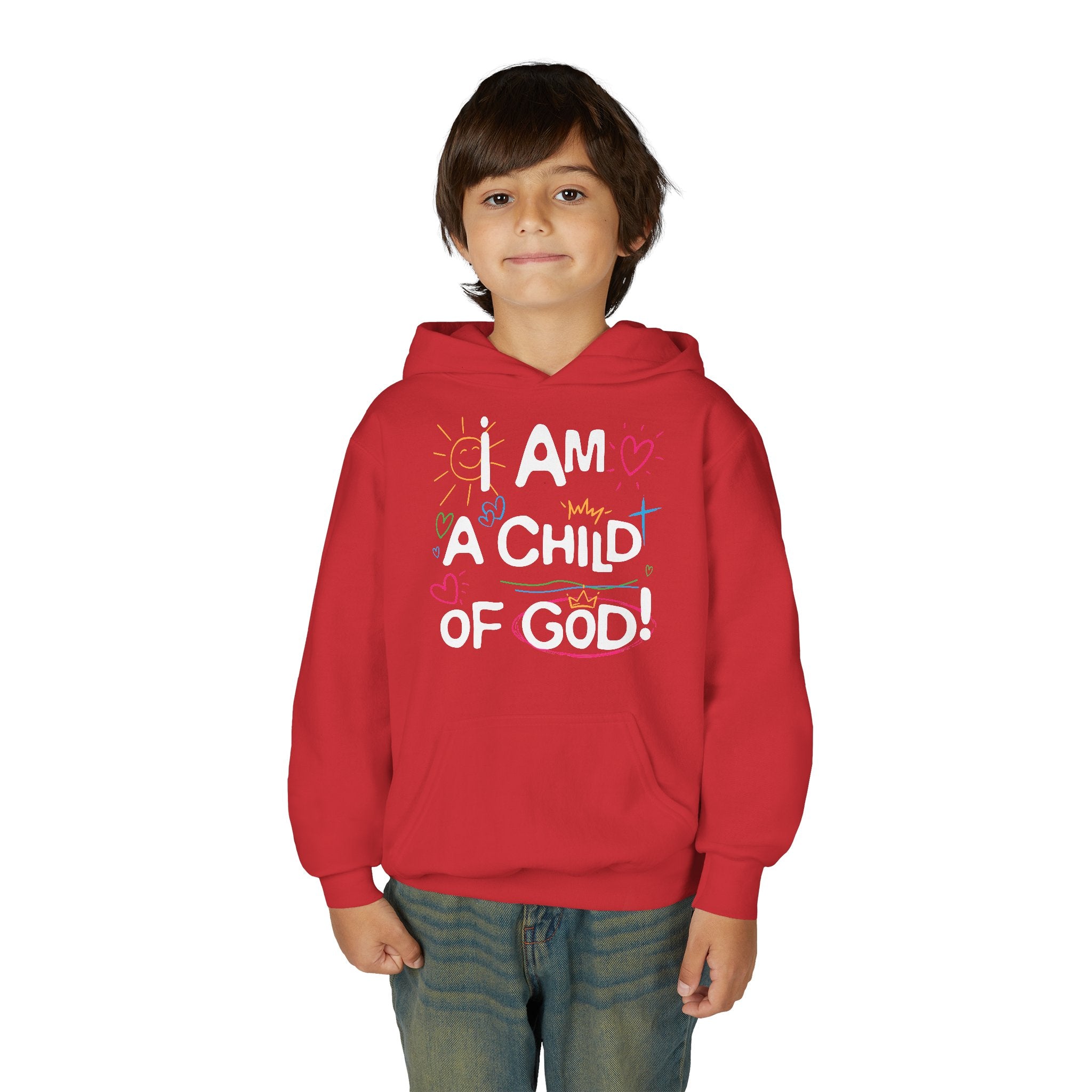 I Am a Child of God Youth Hoodie