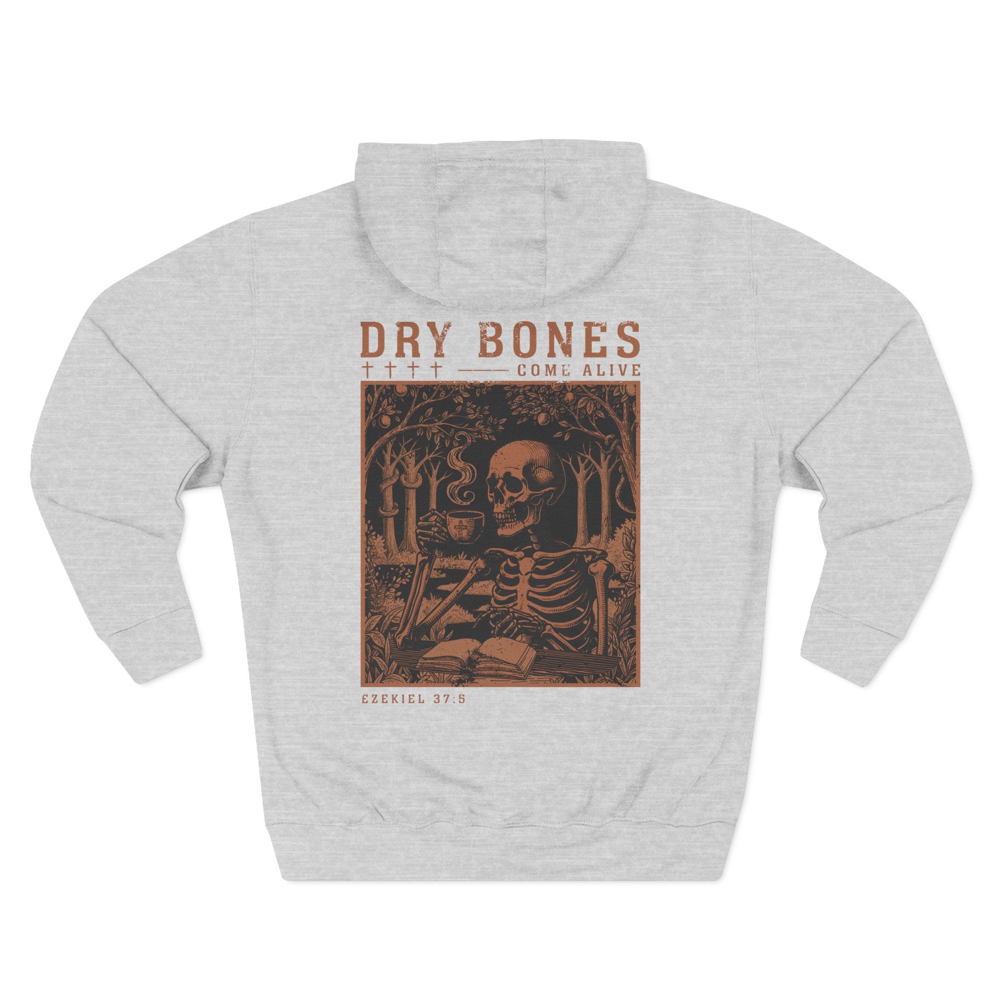 Dry Bones Come Alive Premium Vintage Gold Hoodie