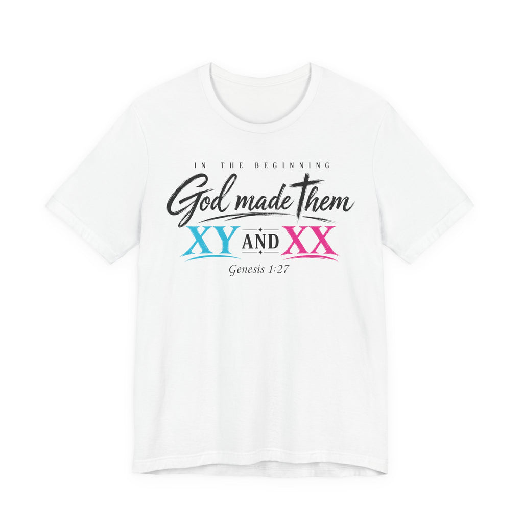 "God Made Them XY And XX" Women's T-Shirt — Genesis 1:27