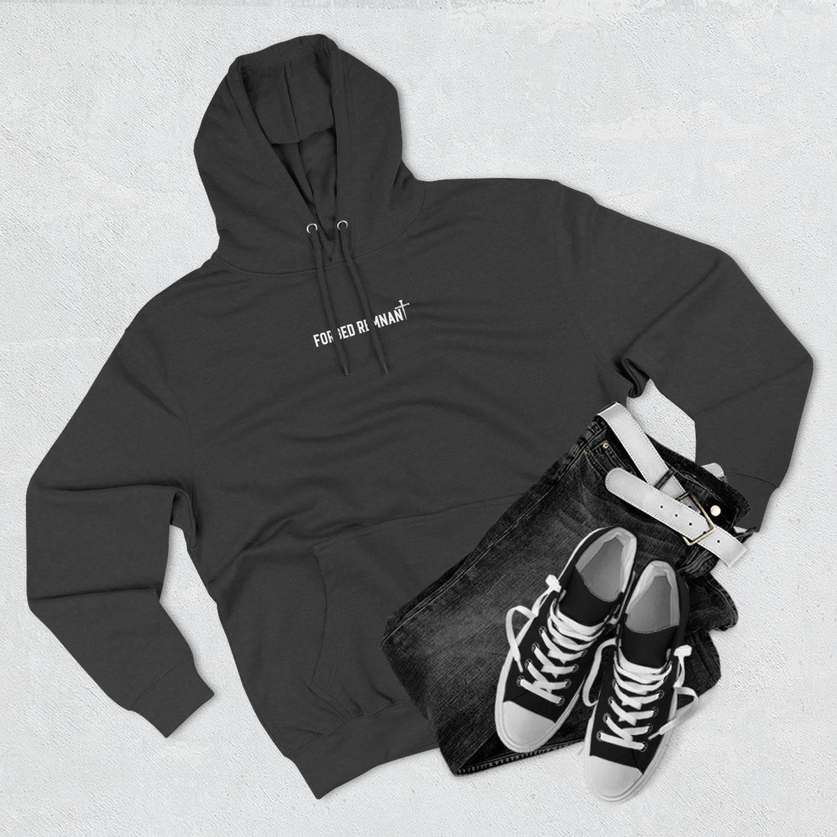 Faith Over Fear Distressed Flag Full Color Hoodie
