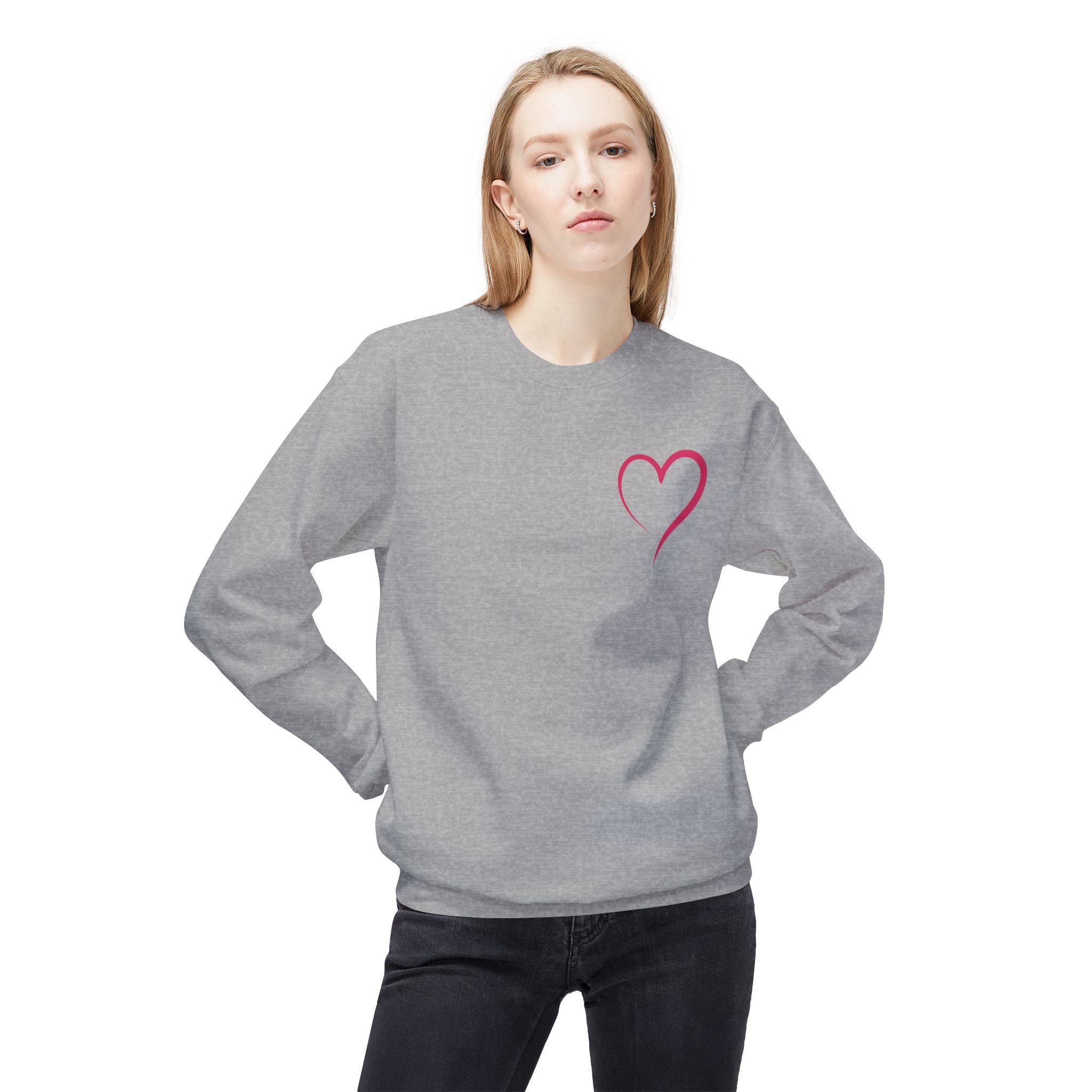 Love Never Fails Valentines Day Sweatshirt