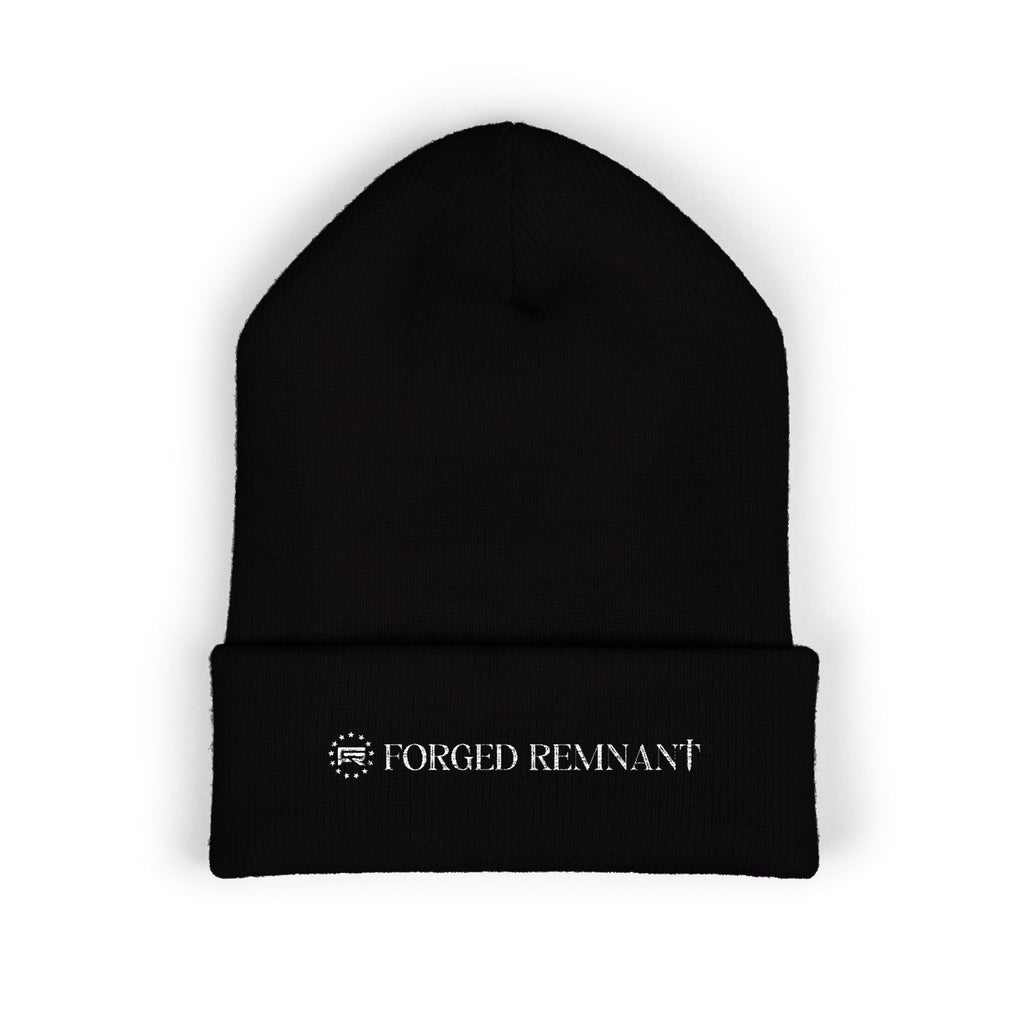 Forged Remnant Beanie — Classic Black Knit Hat