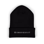Forged Remnant Beanie — Classic Black Knit Hat
