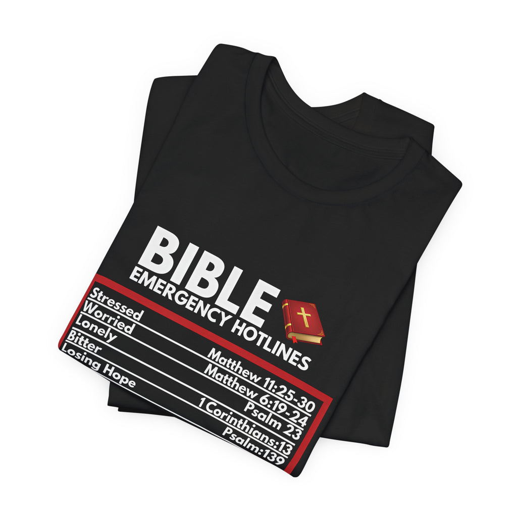 Bible Emergency Hotline Men's T-shirt