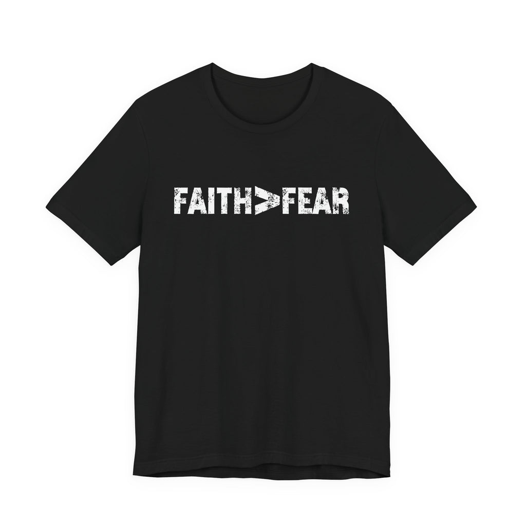 Faith > Fear Men's T‑Shirt