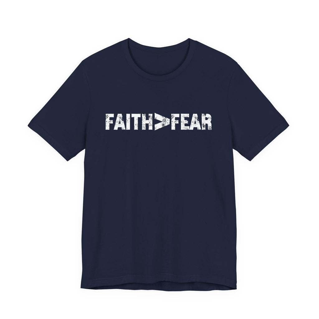 Faith > Fear Men's T‑Shirt